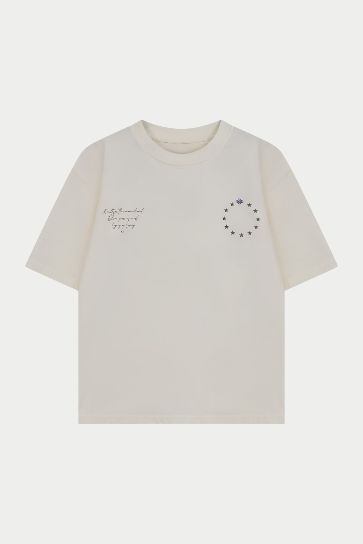 Men's Legacy Graphic T-Shirt in White – flat lay front view