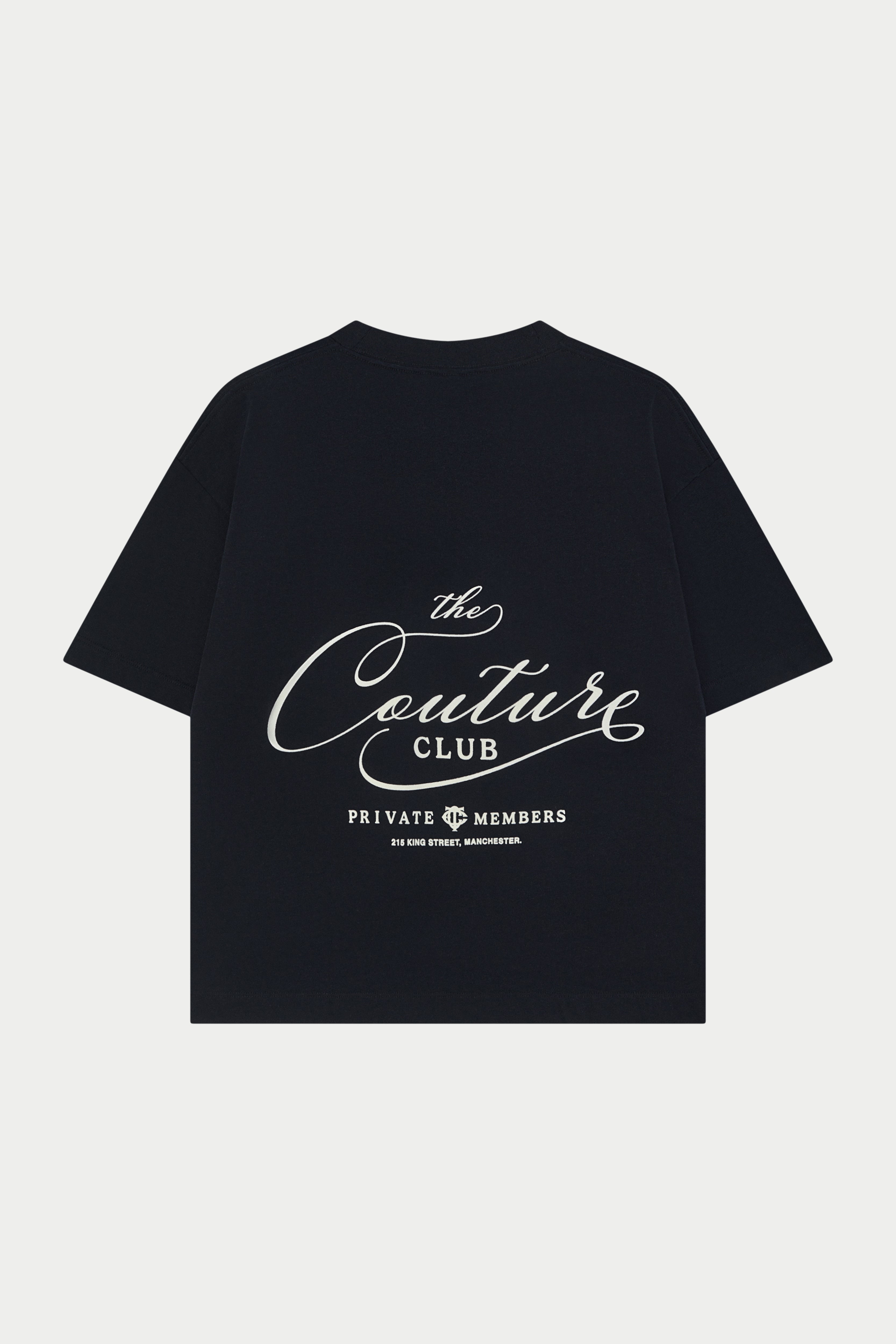 PRIVATE MEMBERS SCRIPT T-SHIRT - BLACK
