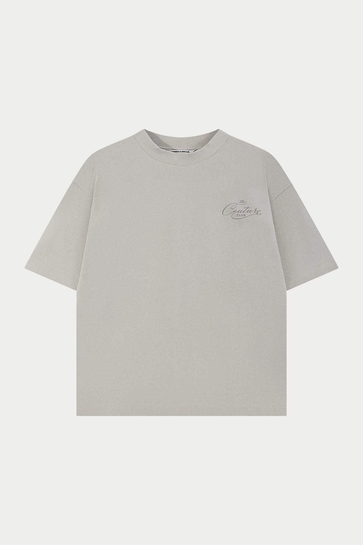 PRIVATE MEMBERS SCRIPT T-SHIRT - STONE