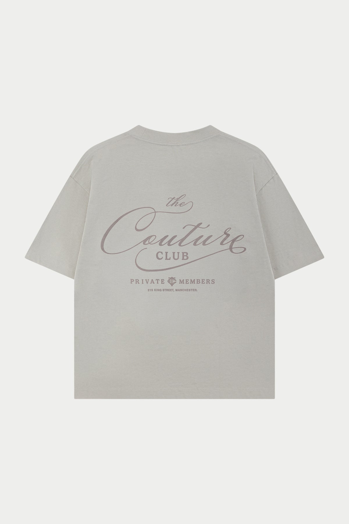PRIVATE MEMBERS SCRIPT T-SHIRT - STONE