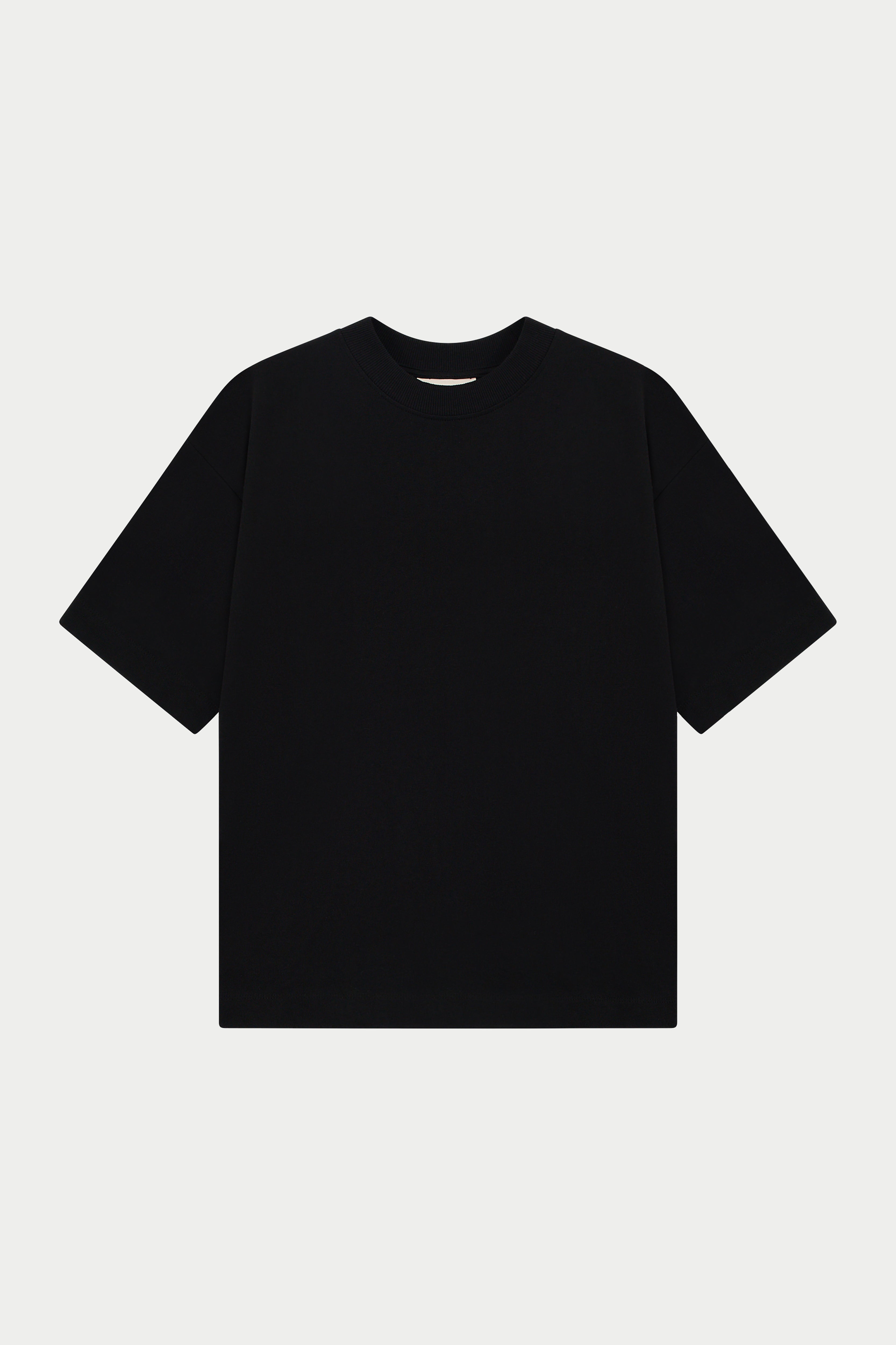 HEAVYWEIGHT BLANK T-SHIRT - BLACK