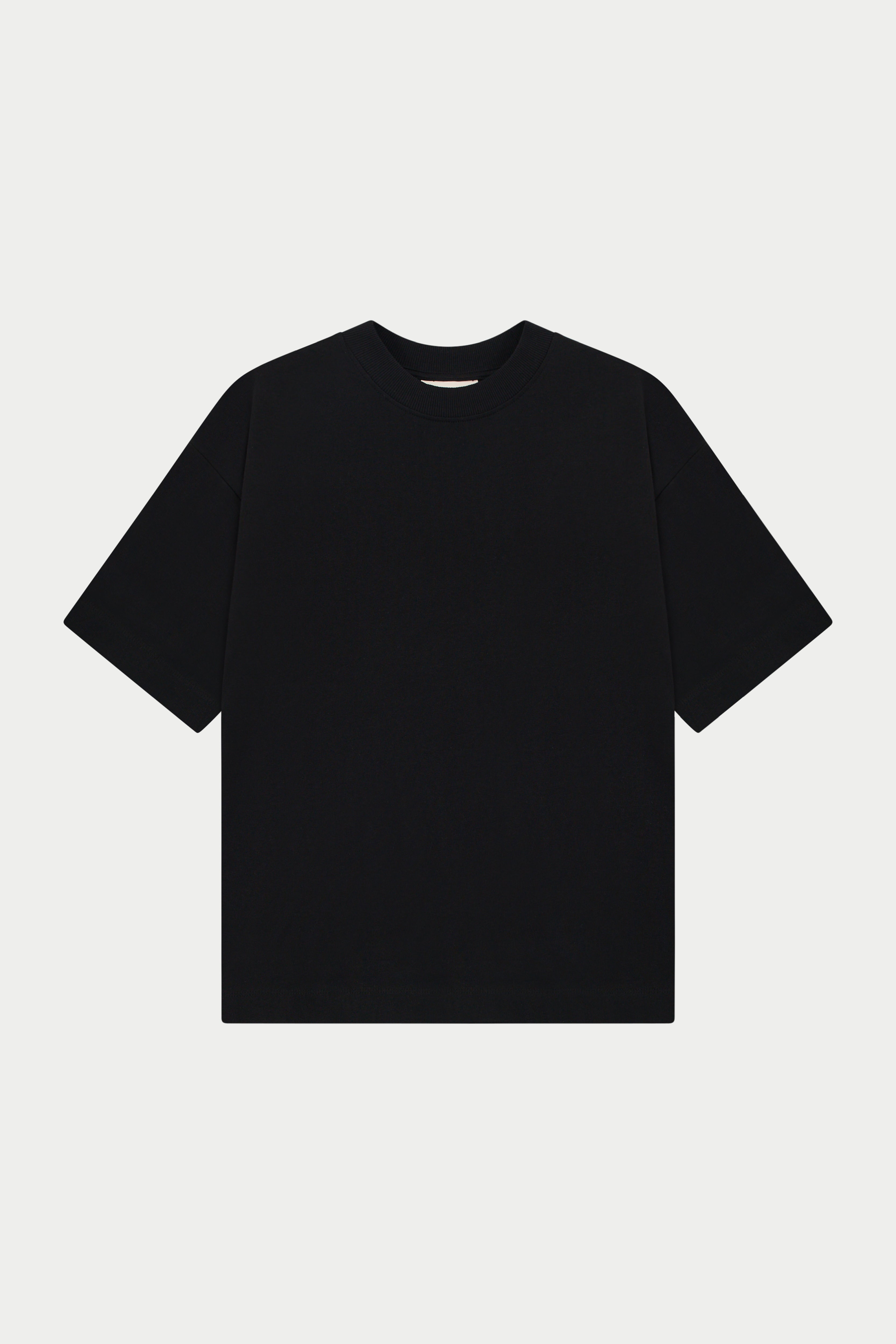 HEAVYWEIGHT BLANK T-SHIRT - BLACK