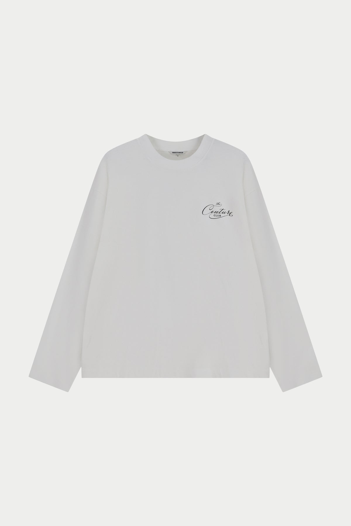 PRIVATE MEMBERS SCRIPT LONG SLEEVE T-SHIRT - OFF WHITE