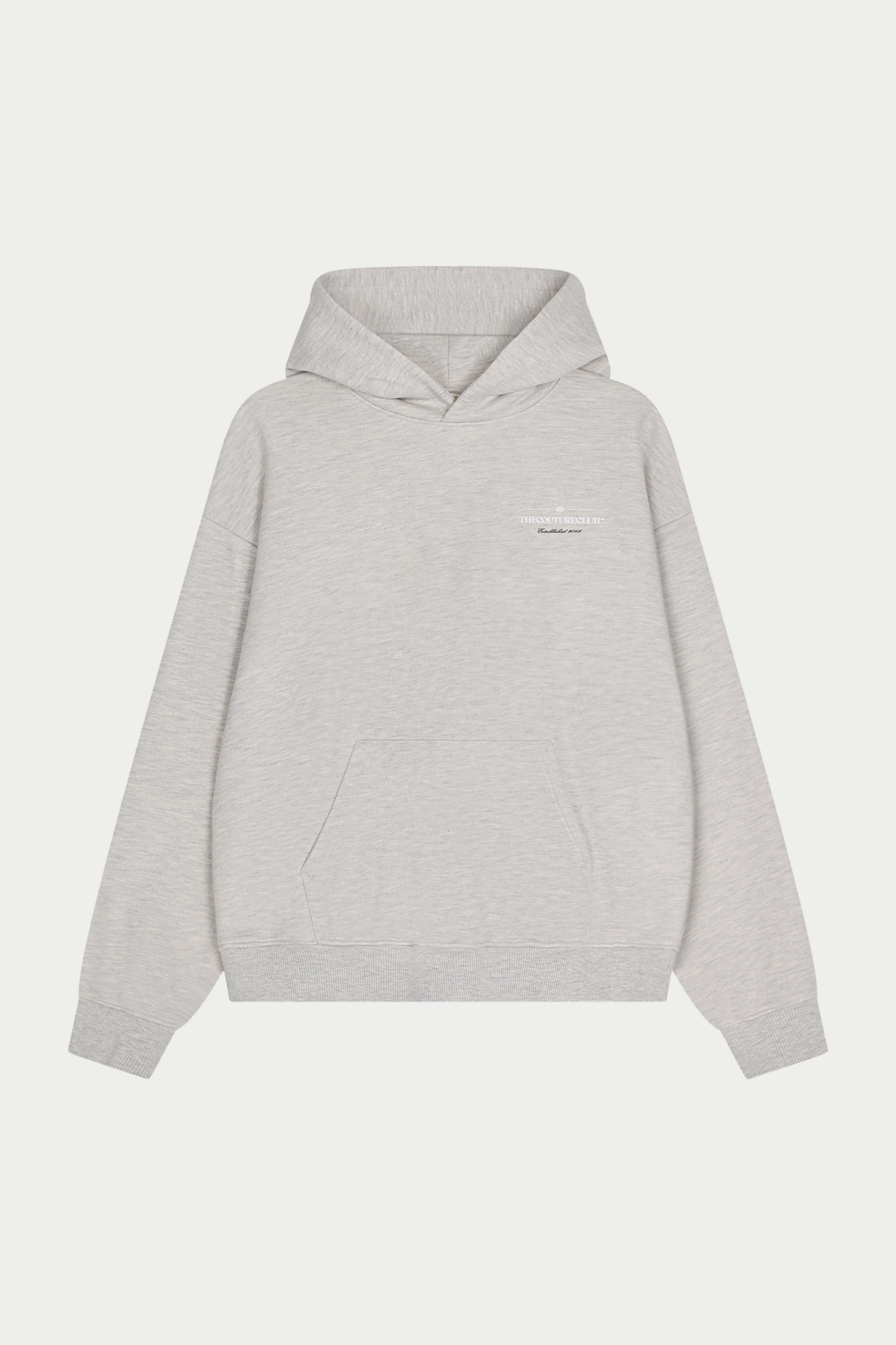 COPYRIGHT MULTI GRAPHIC HOODIE - GREY MARL