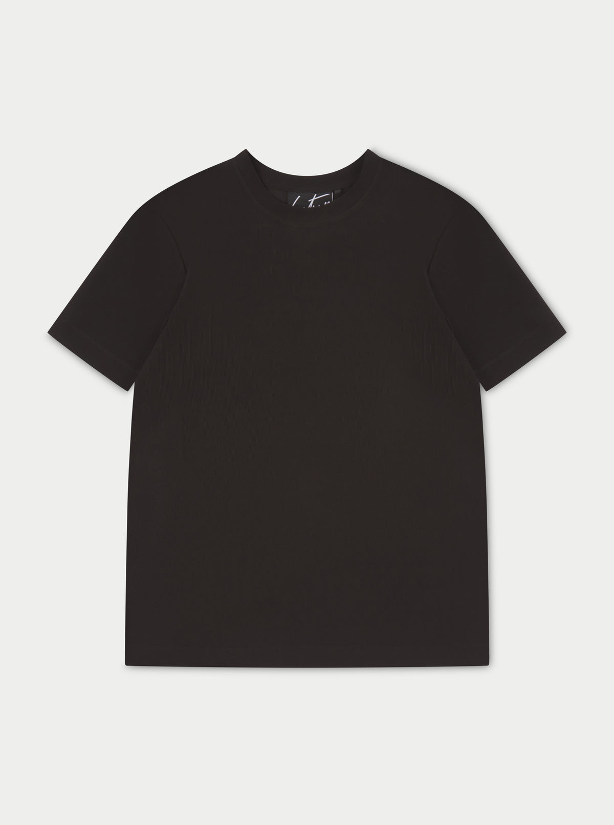 Rib Textured T-Shirt - Black