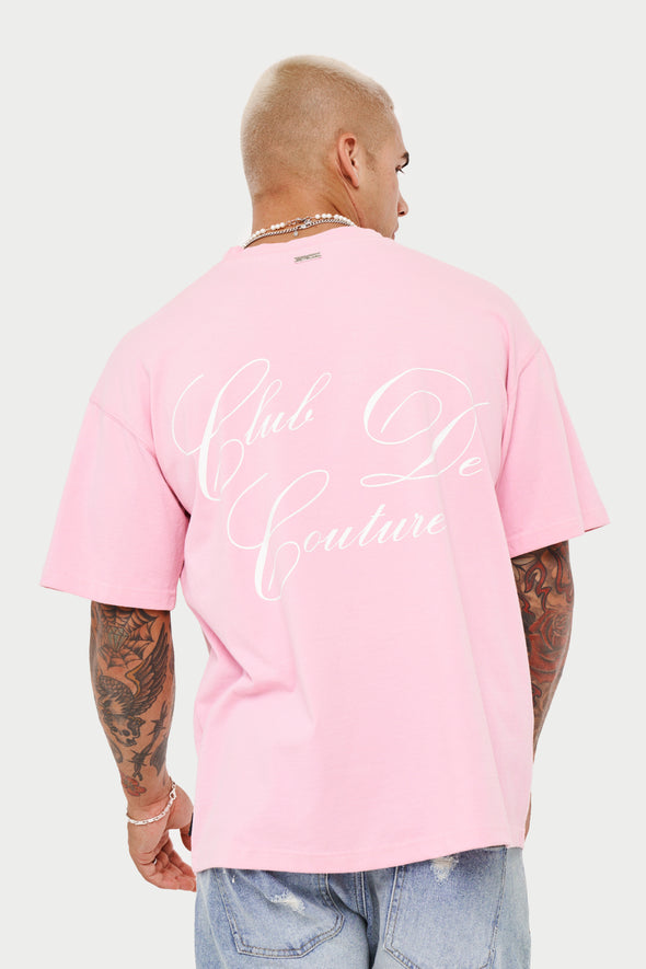 CLUB DE COUTURE RELAXED T-SHIRT - PINK