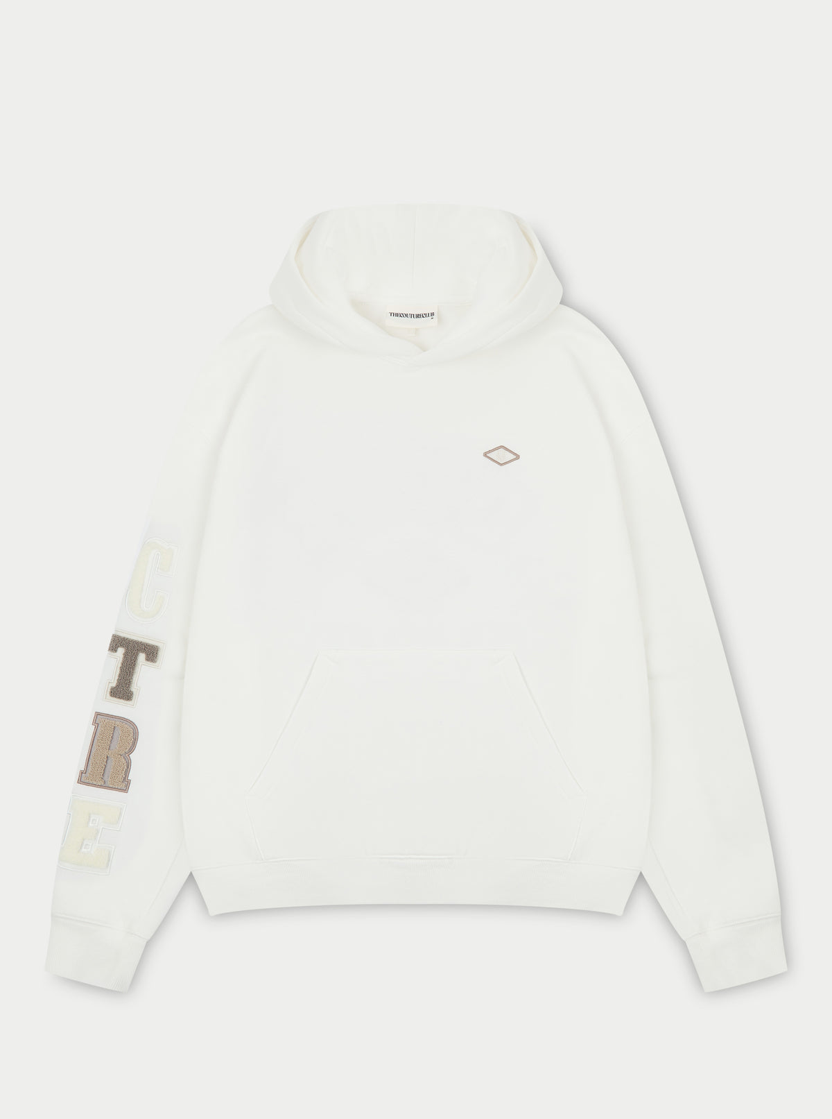 Multibadge Chenille Hoodie - Off White