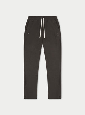 EYELET DETAIL STRAIGHT LEG JOGGER - CHARCOAL