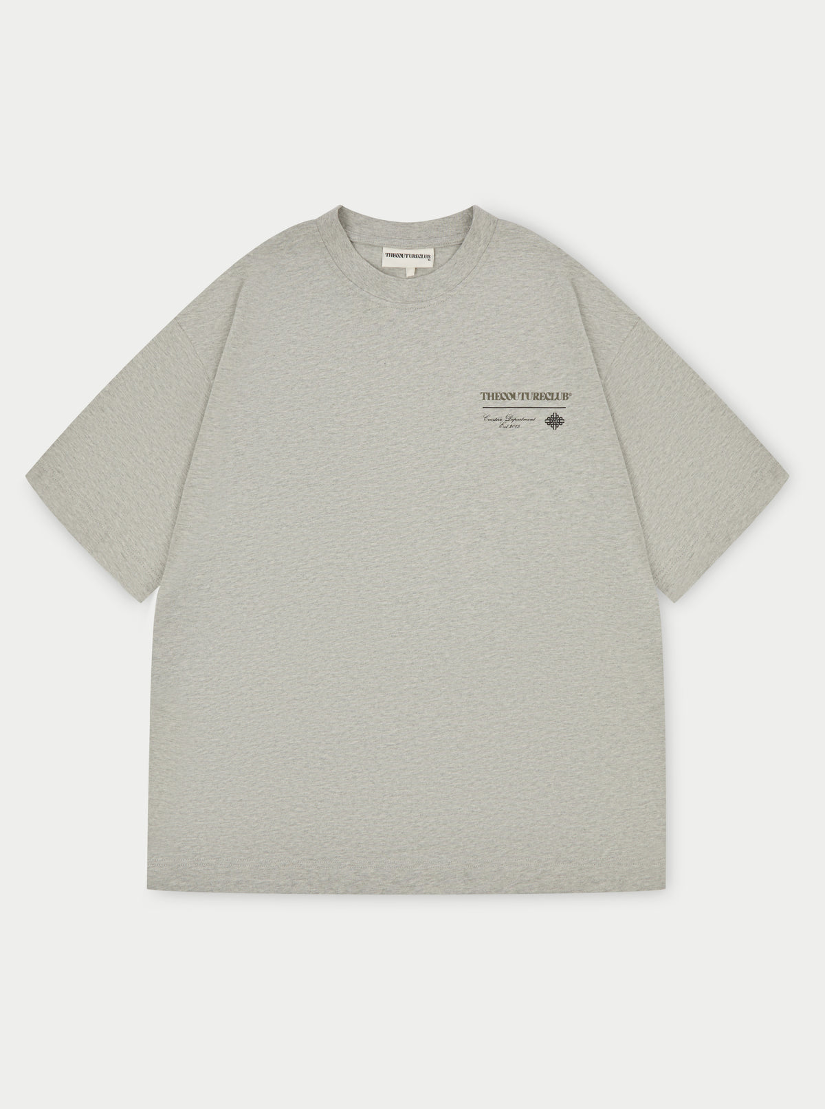 Script Multi Graphic T-Shirt - Grey Marl