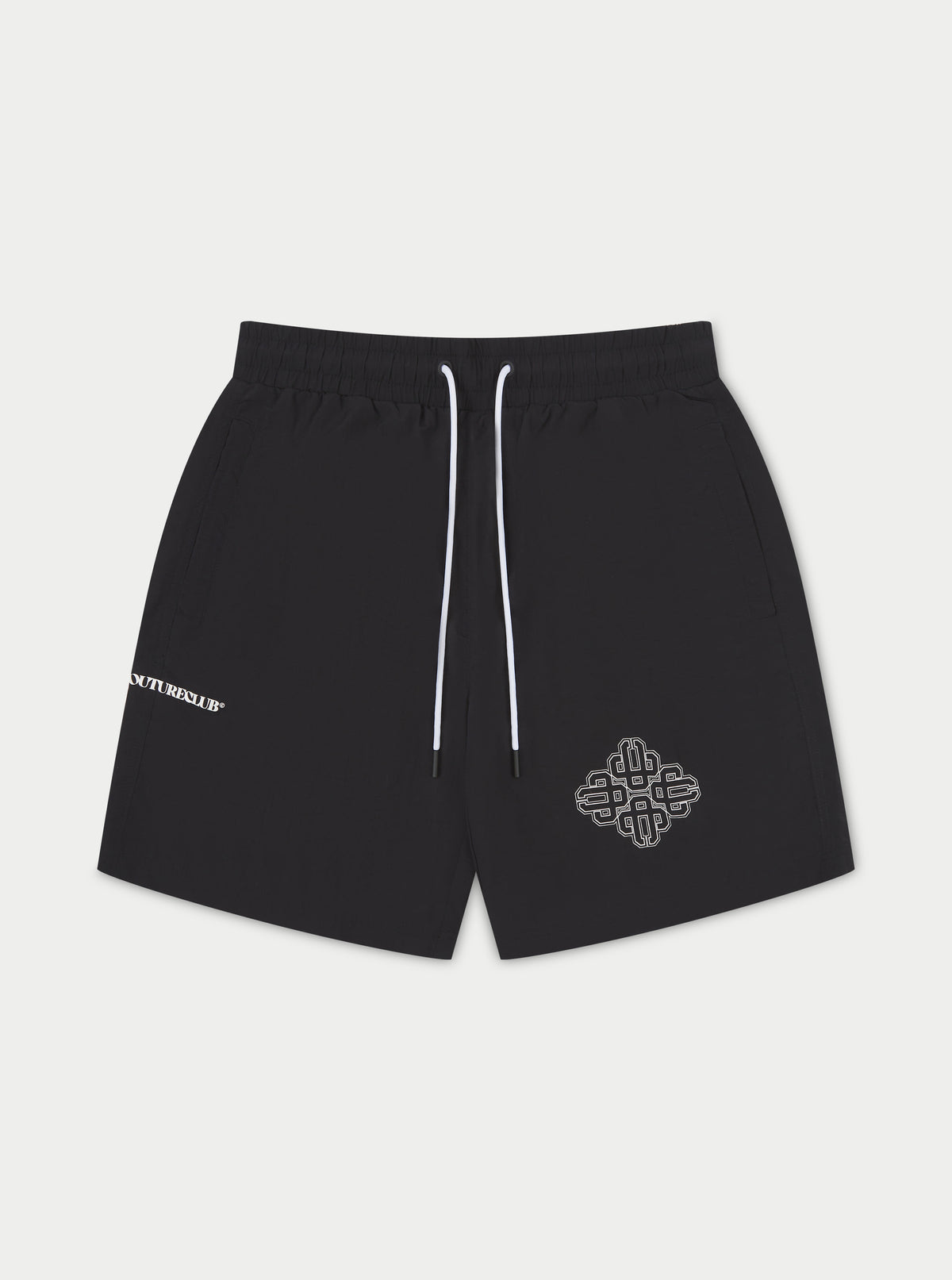 Copyright Emblem Mid Length Swim Shorts - Brown
