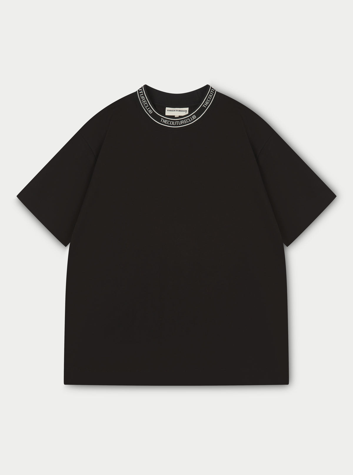 Jacquard Collar T-Shirt - White
