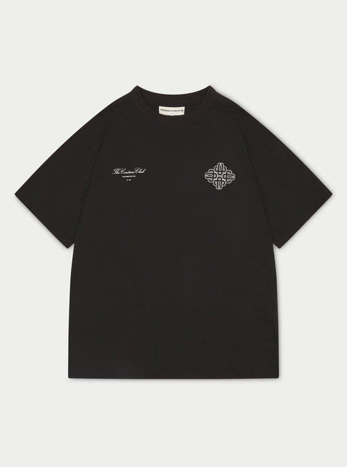 EMBLEM OUTLINE T-SHIRT - OFF WHITE – The Couture Club