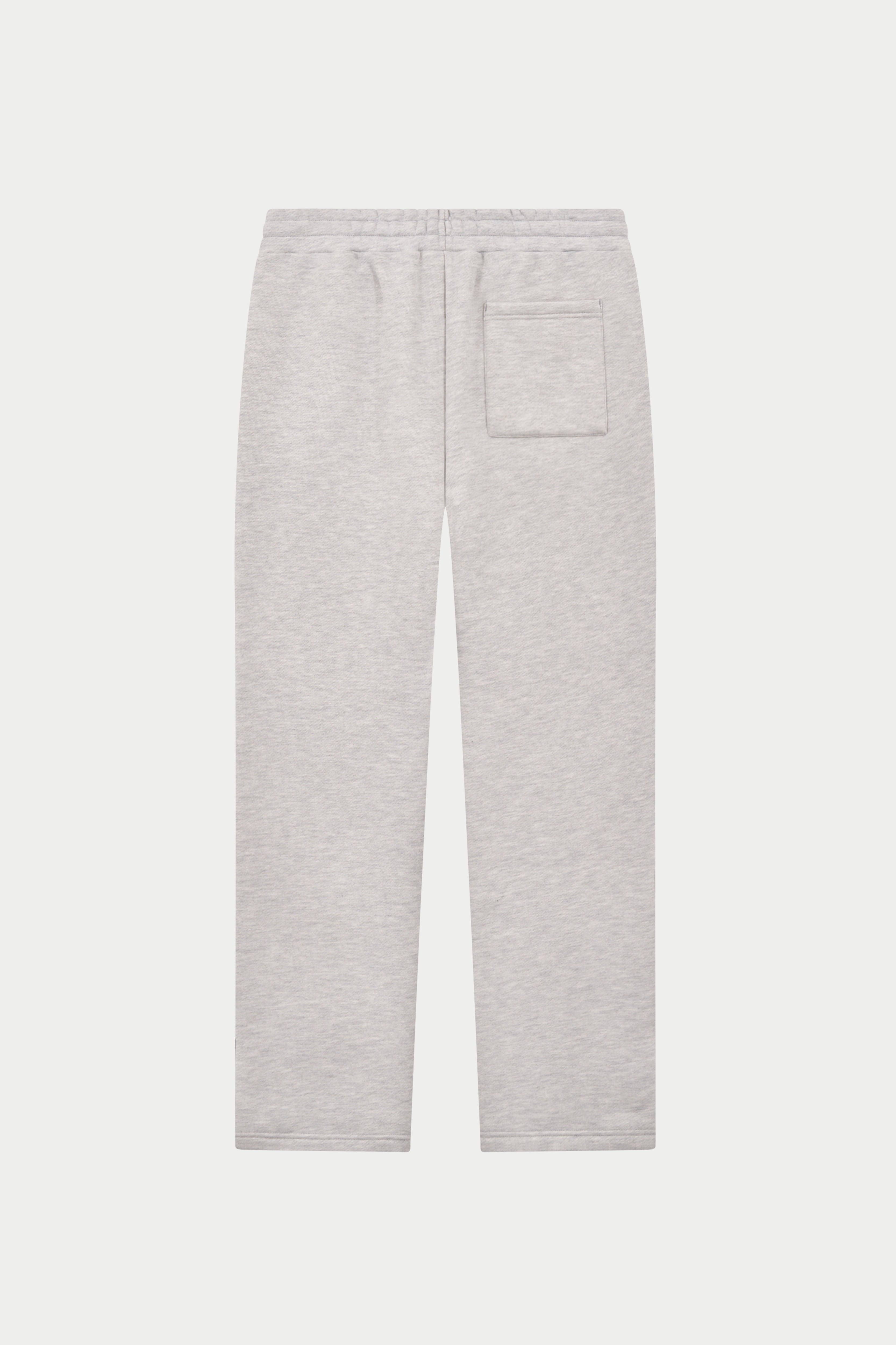 HEAVYWEIGHT MONOGRAM APPLIQUE EMBLEM JOGGERS - GREY MARL
