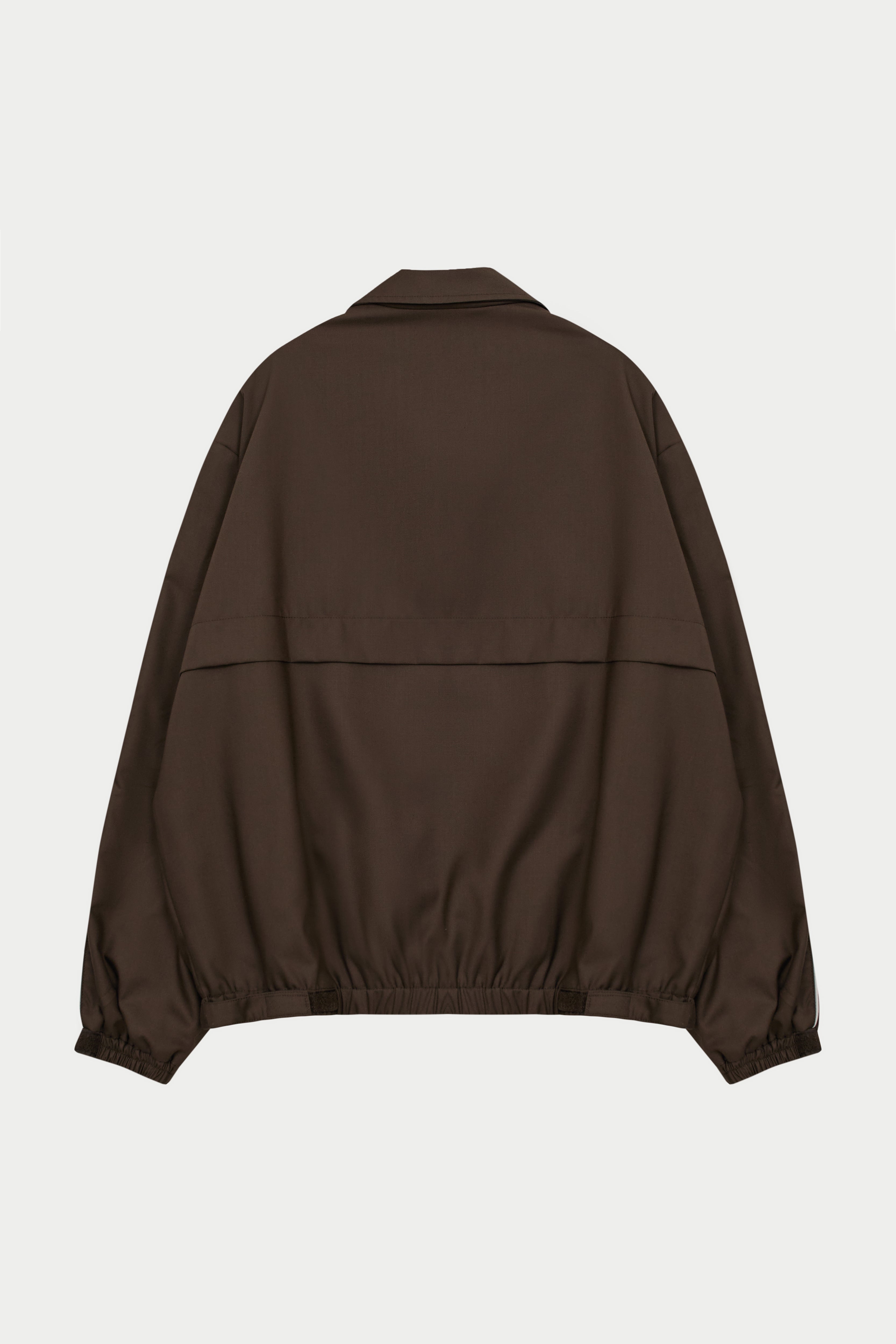 SMART PIPED TRACK JACKET - BROWN