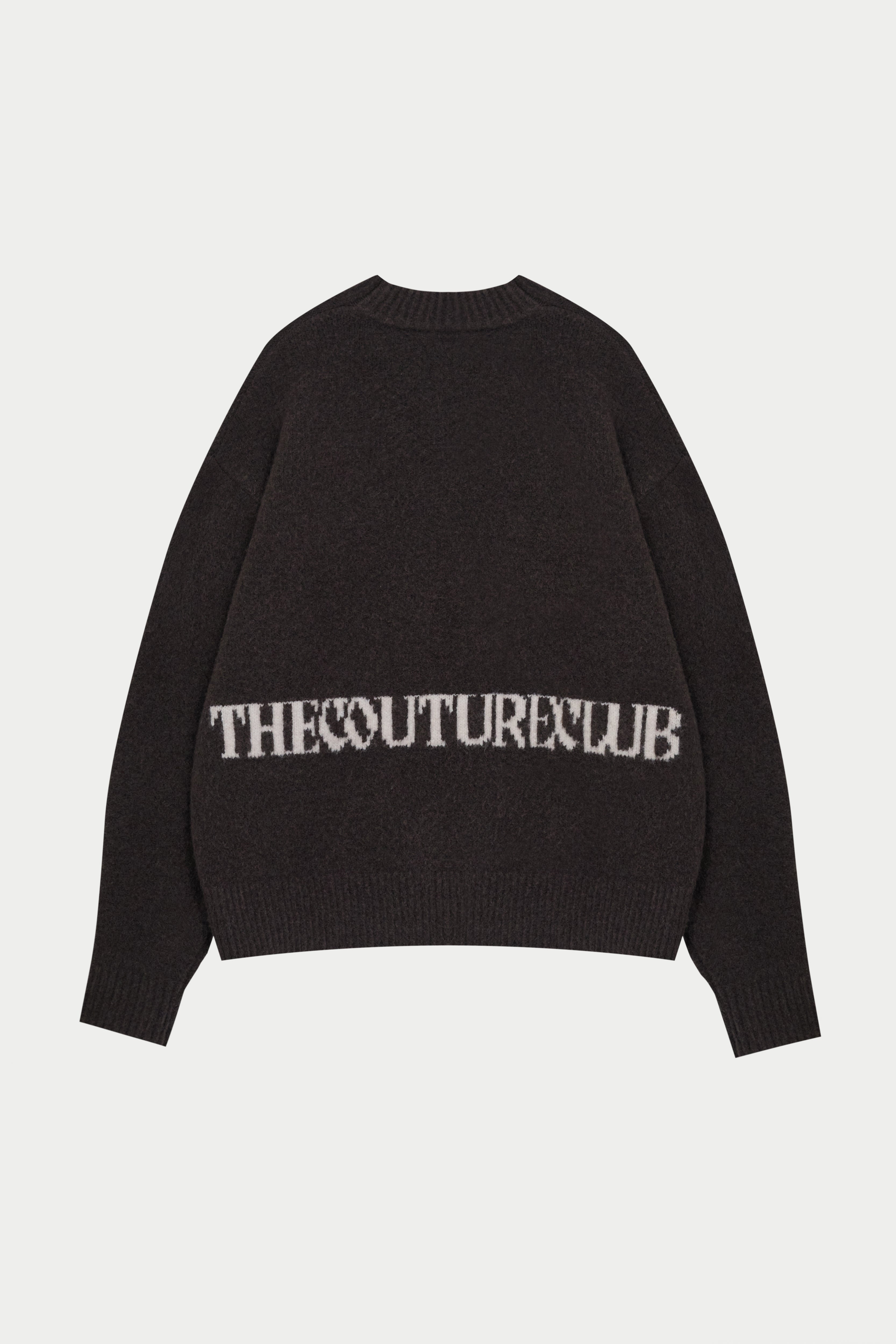 COPYRIGHT BRUSHED KNIT JUMPER - BROWN