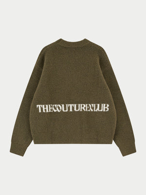 COPYRIGHT BRUSHED KNIT JUMPER - KHAKI