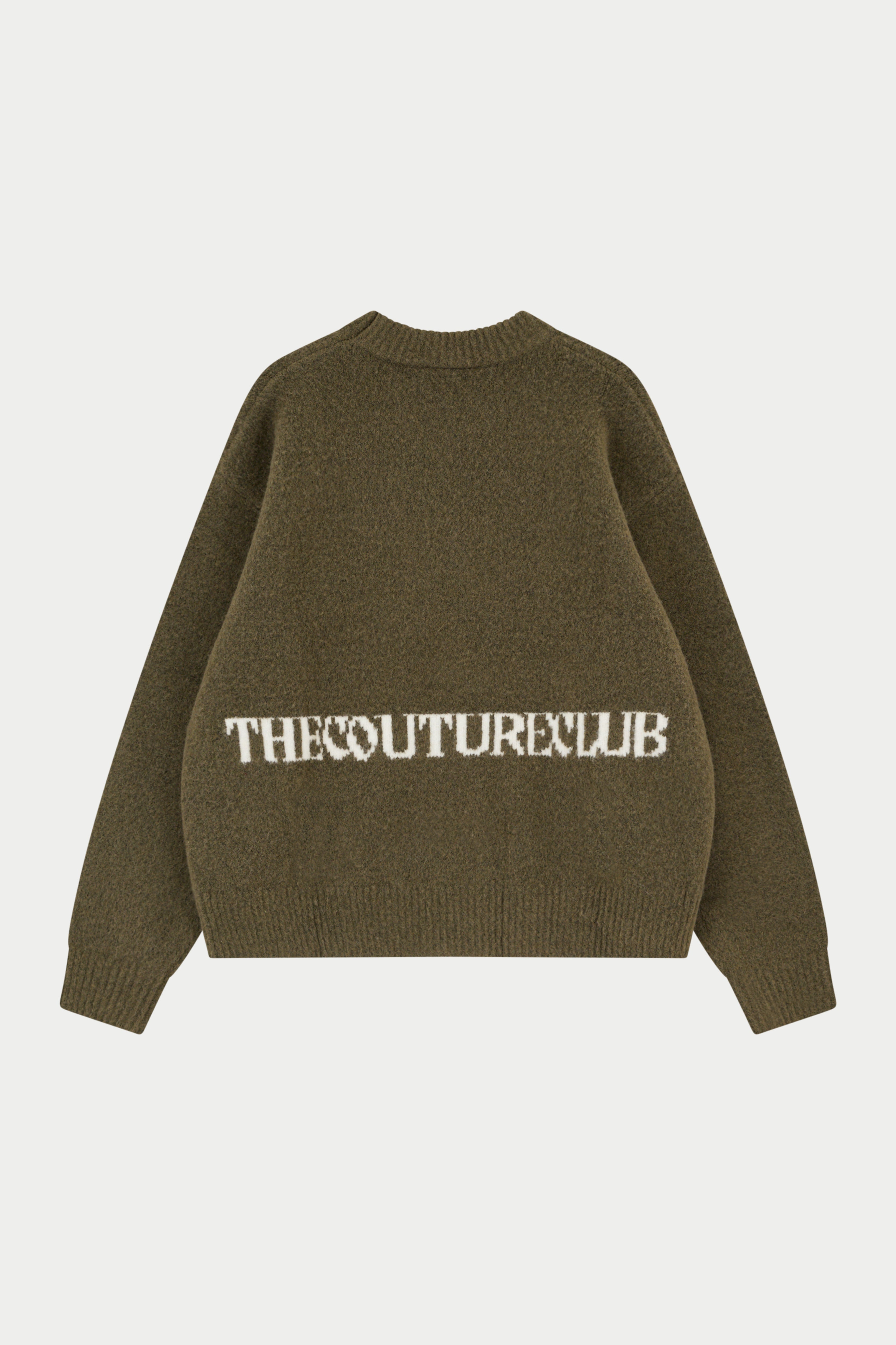 COPYRIGHT BRUSHED KNIT JUMPER - KHAKI