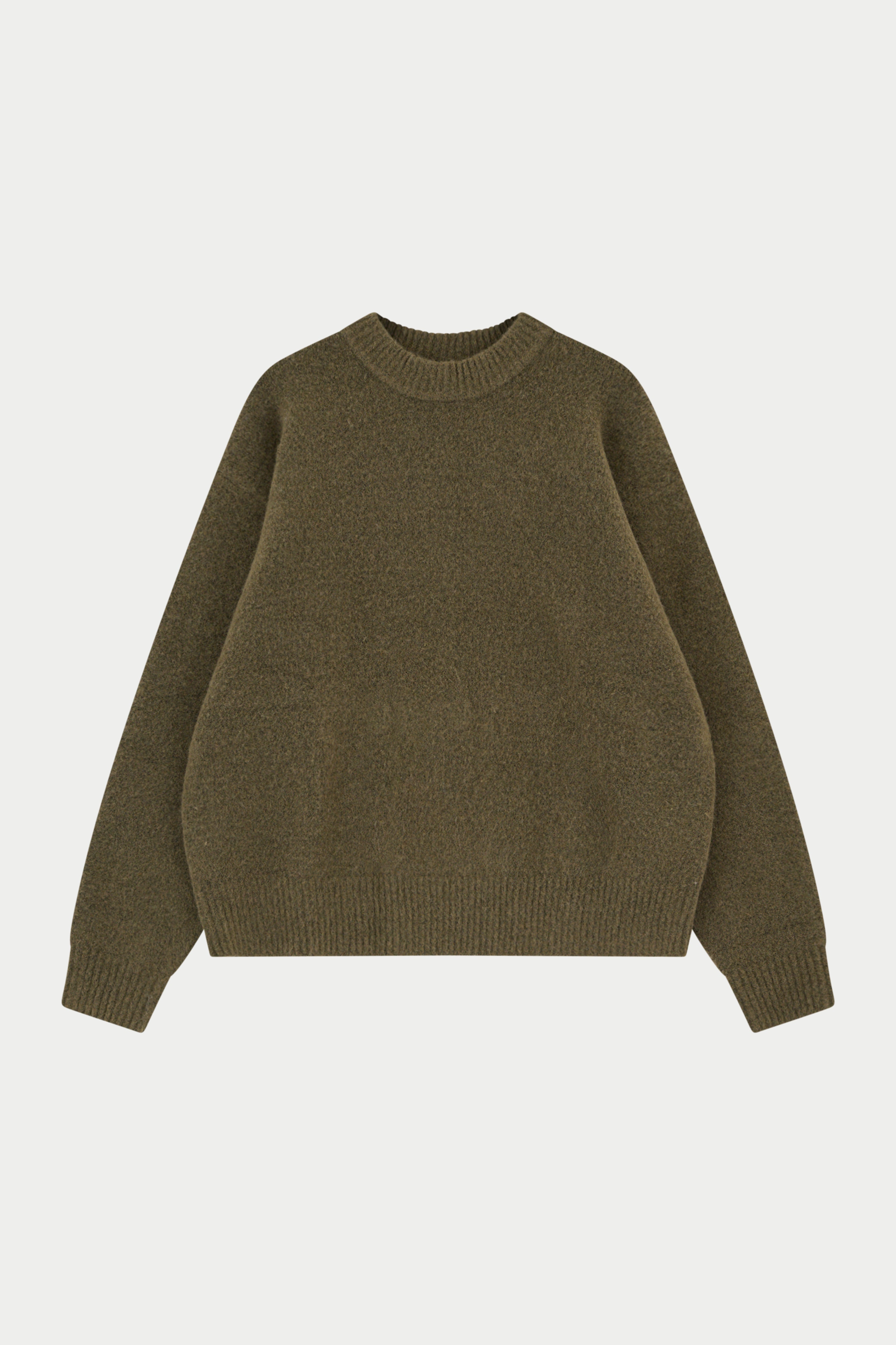 COPYRIGHT BRUSHED KNIT JUMPER - KHAKI