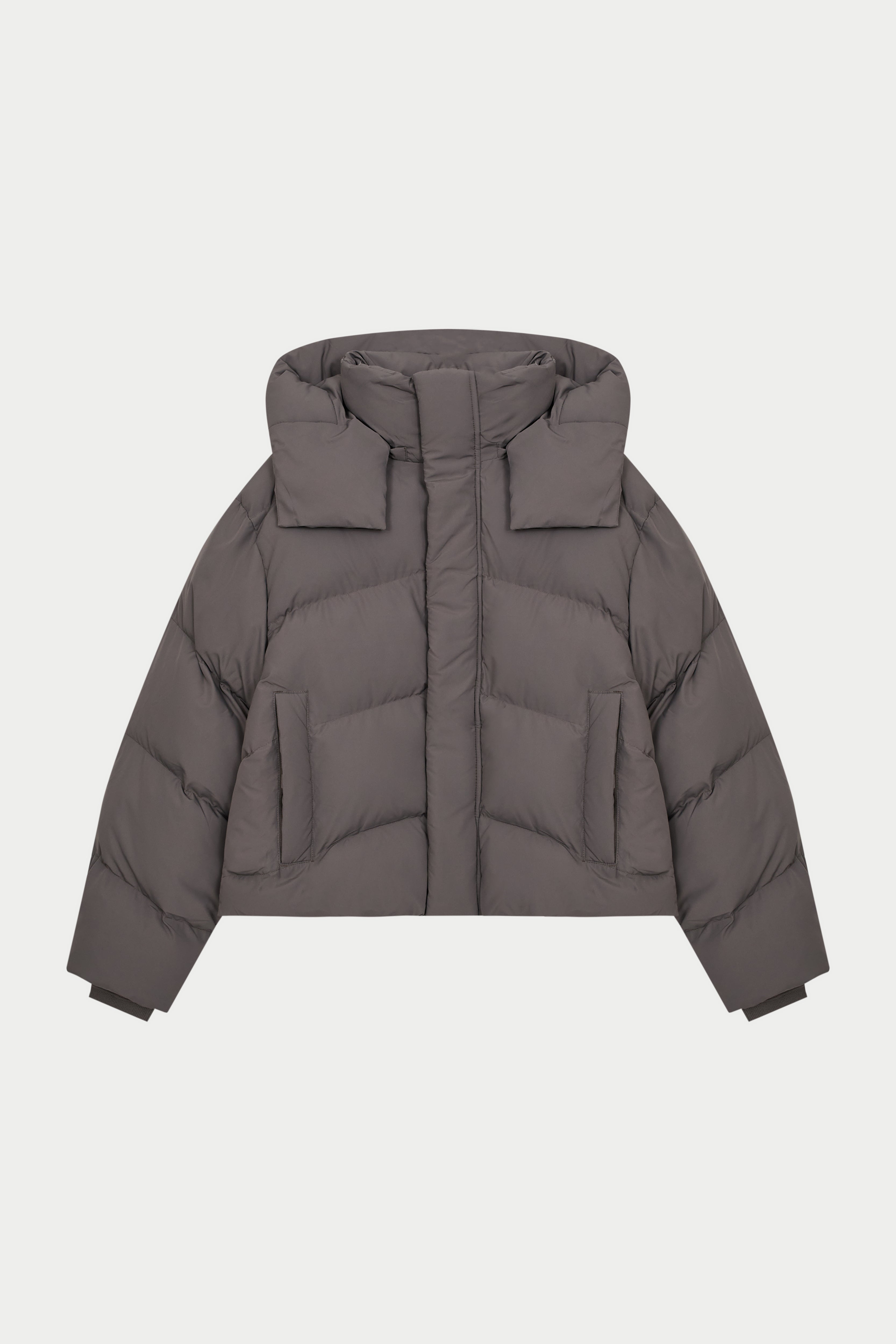 PUFFER COAT - BROWN