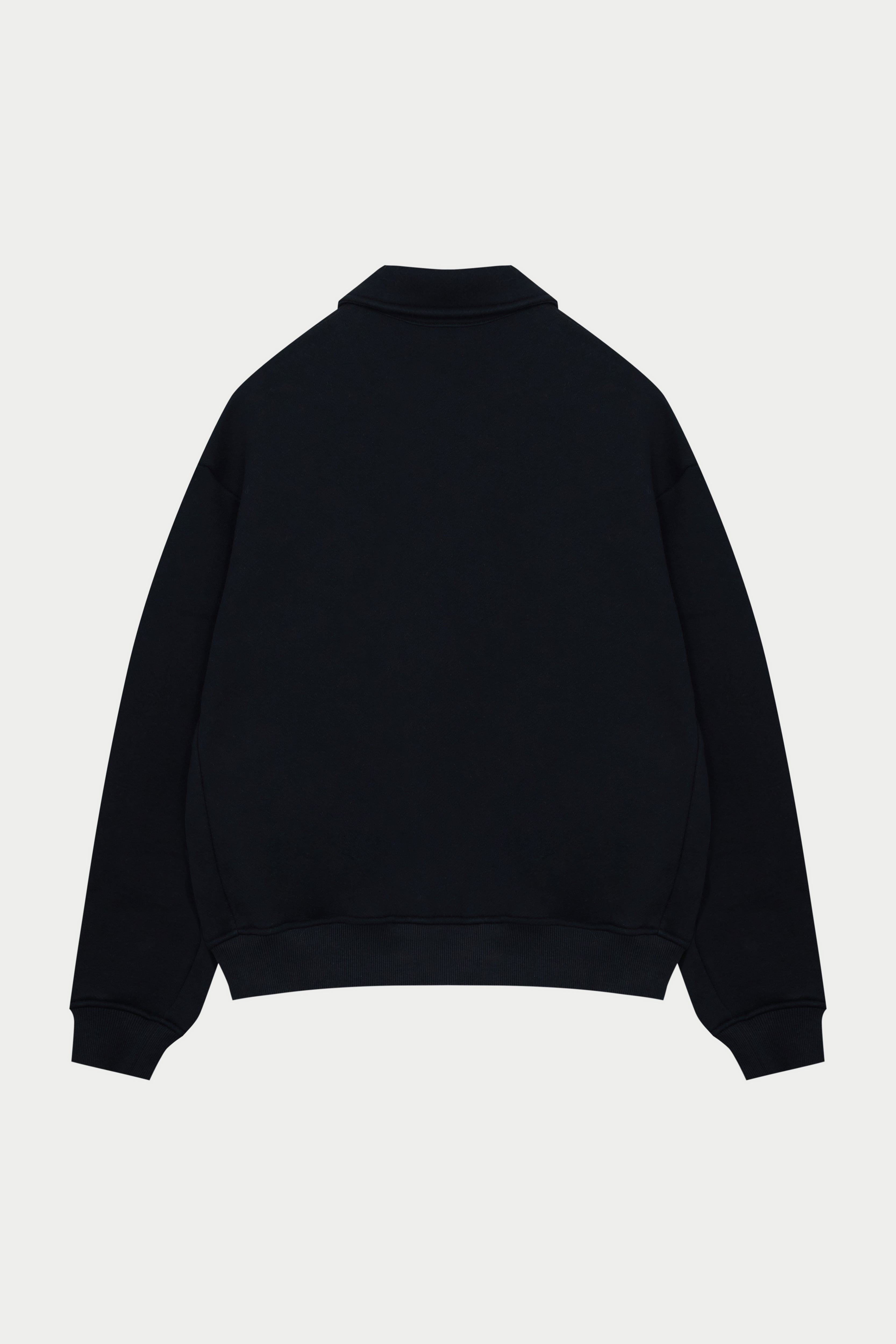 LAUNDERED CLASSICS POLO SWEATSHIRT - WASHED BLACK