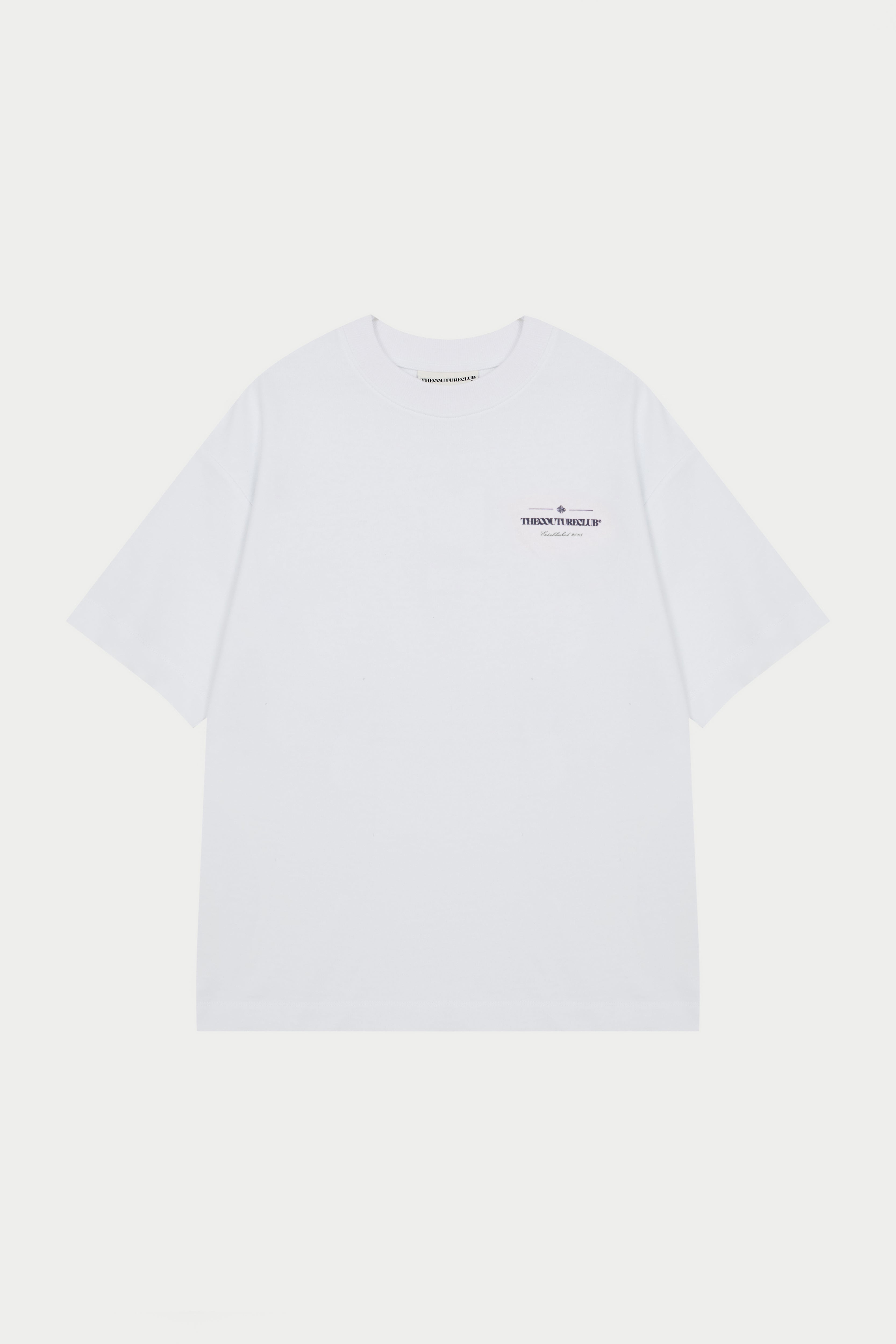 COPYRIGHT MULTI GRAPHIC T-SHIRT - WHITE/NAVY