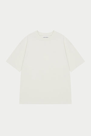 FINE GAUGE KNIT T-SHIRT - OFF WHITE
