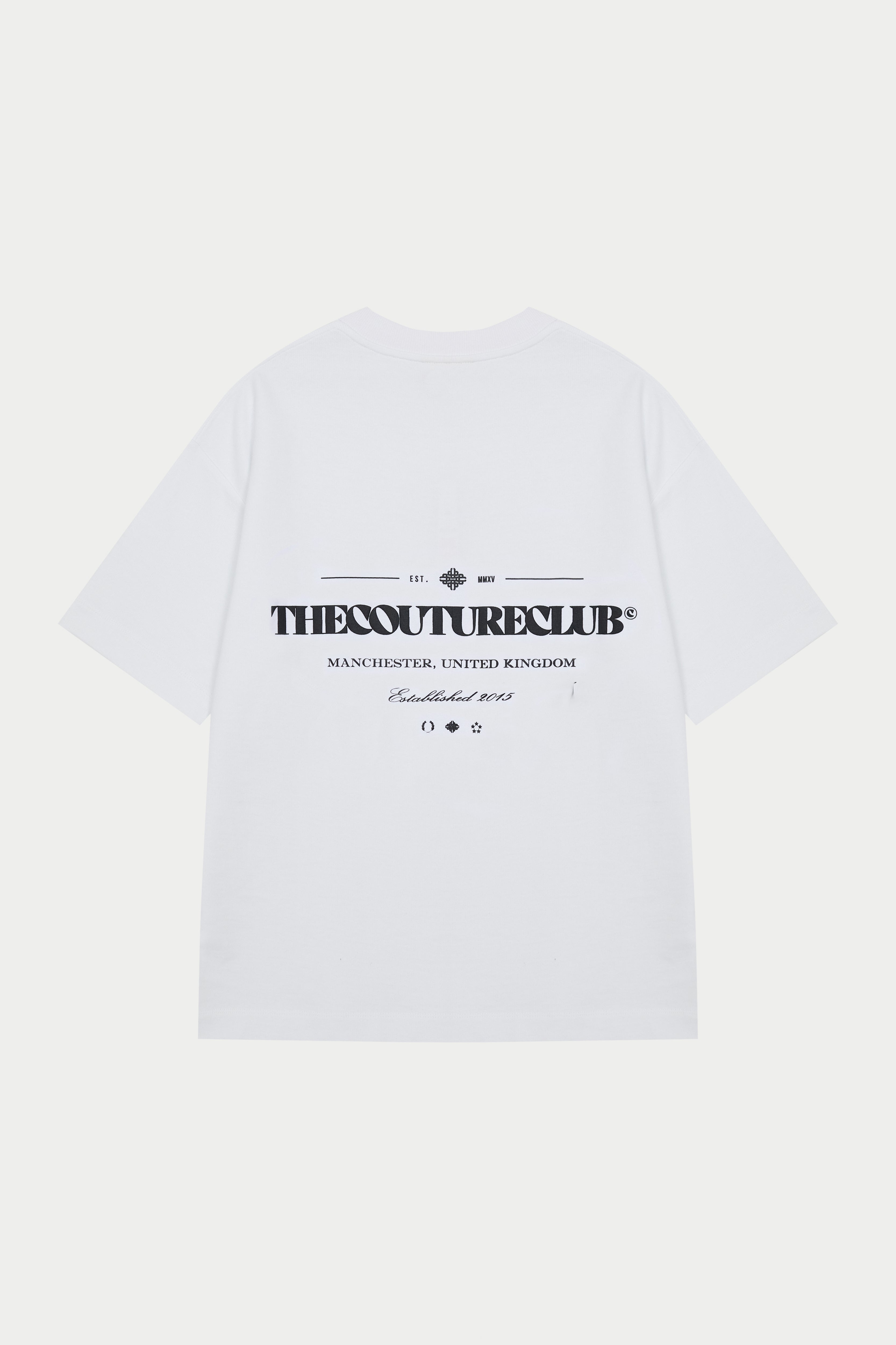 COPYRIGHT MULTI  GRAPHIC T-SHIRT - WHITE