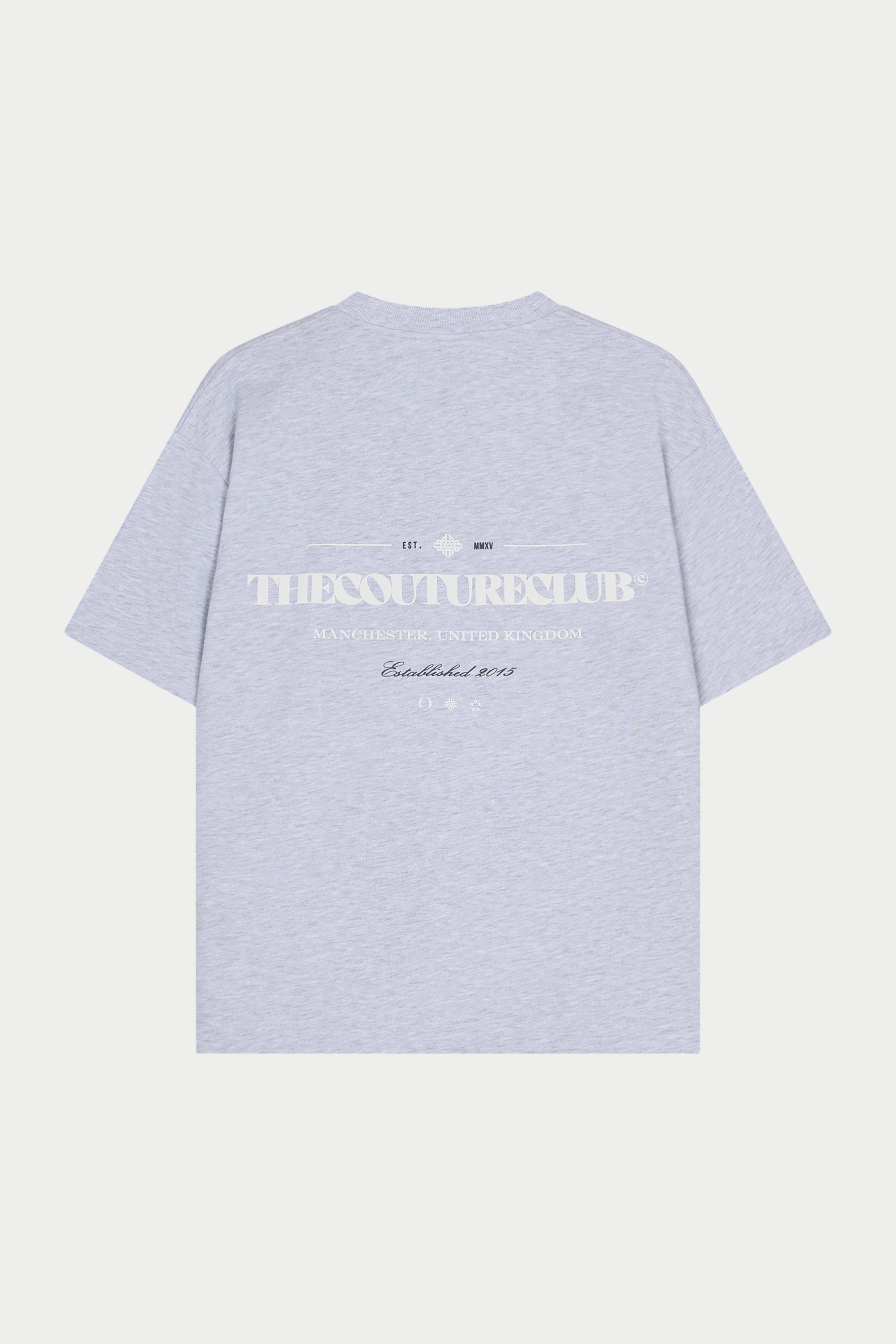 COPYRIGHT MULTI GRAPHIC T-SHIRT - GREY WHITE