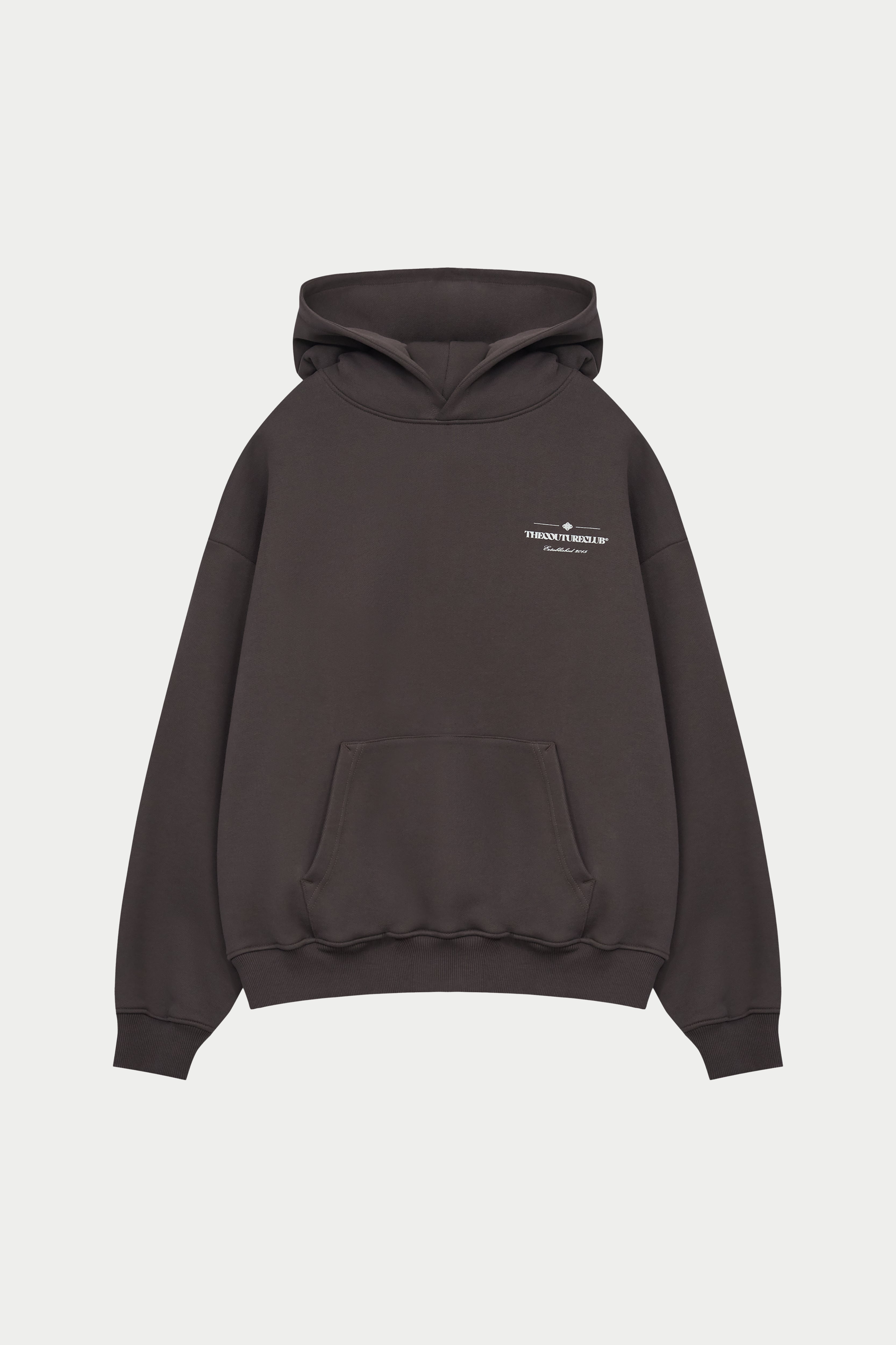 COPYRIGHT MULTI GRAPHIC HOODIE - BROWN