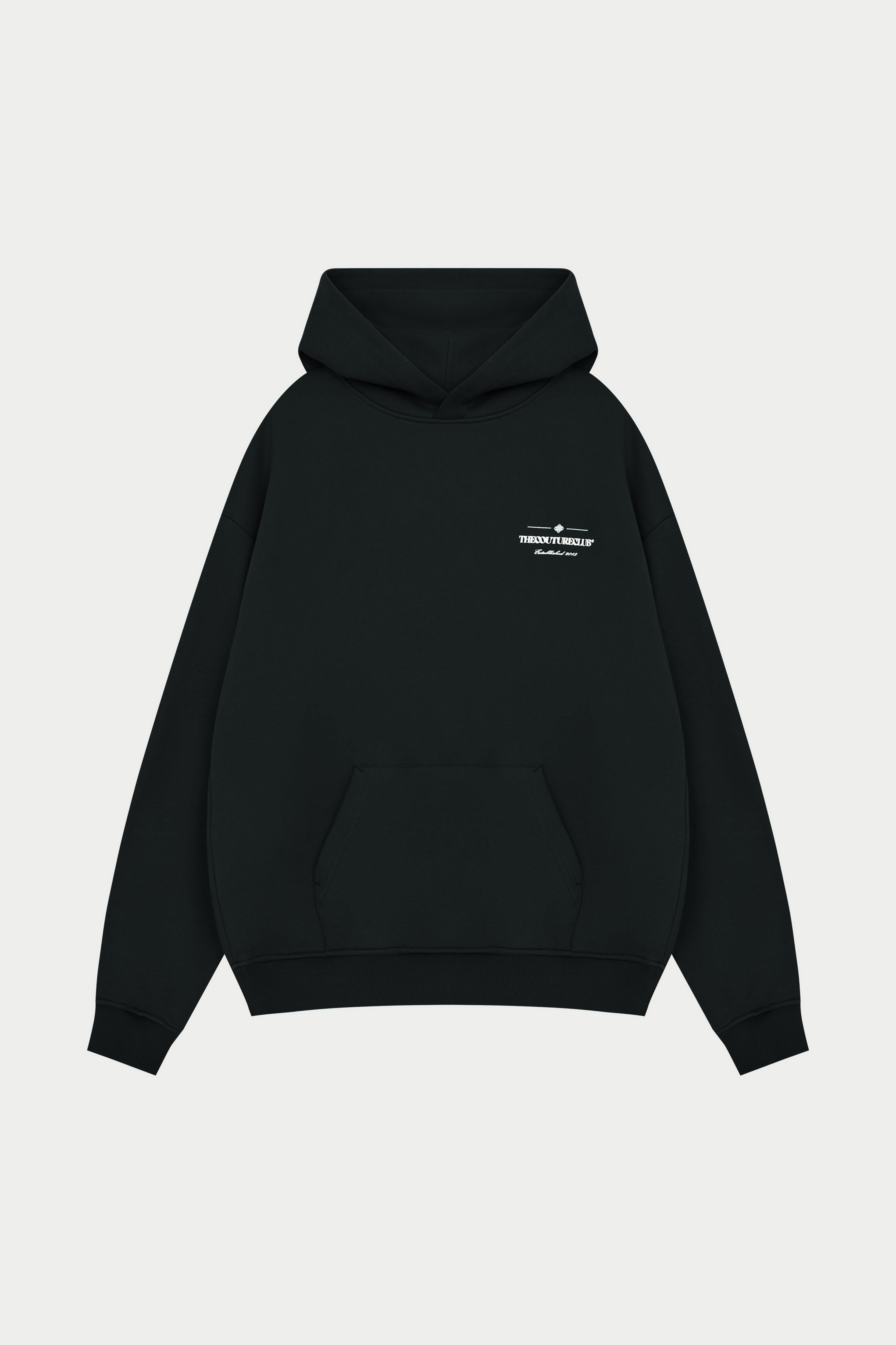 COPYRIGHT MULTI GRAPHIC HOODIE - BLACK
