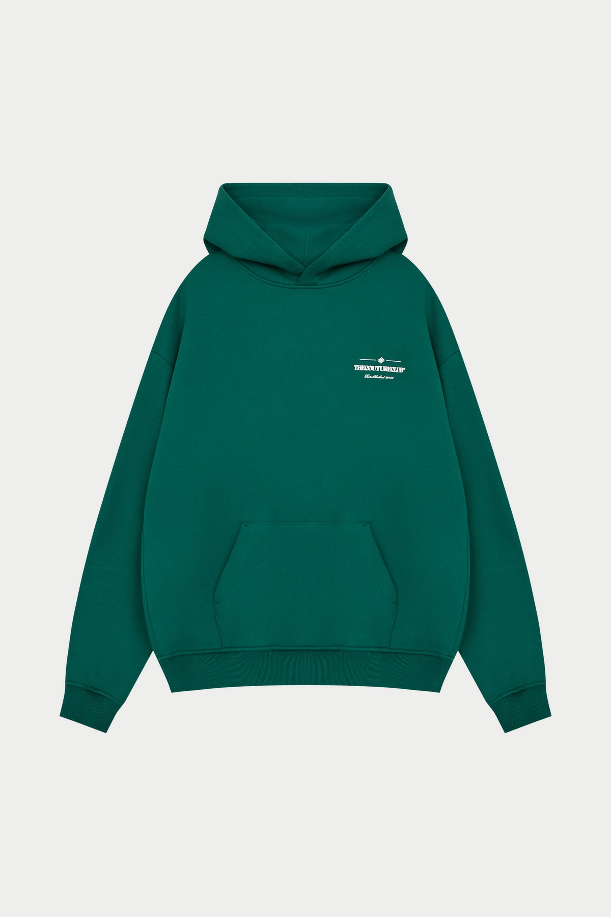 COPYRIGHT MULTI GRAPHIC HOODIE - GREEN