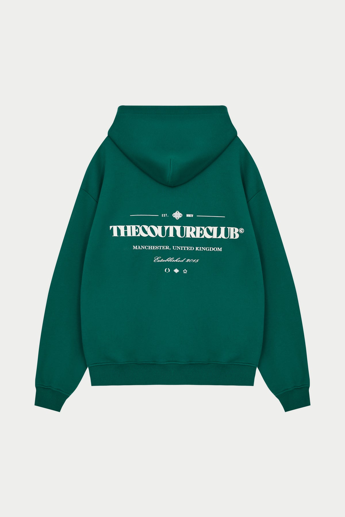 COPYRIGHT MULTI GRAPHIC HOODIE - GREEN