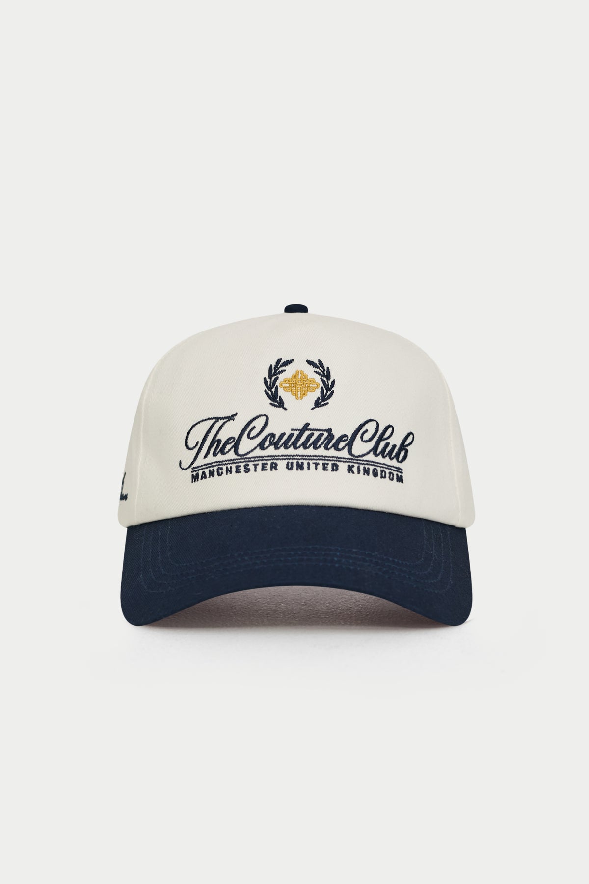 LAUREL EMBROIDERY CAP - NAVY