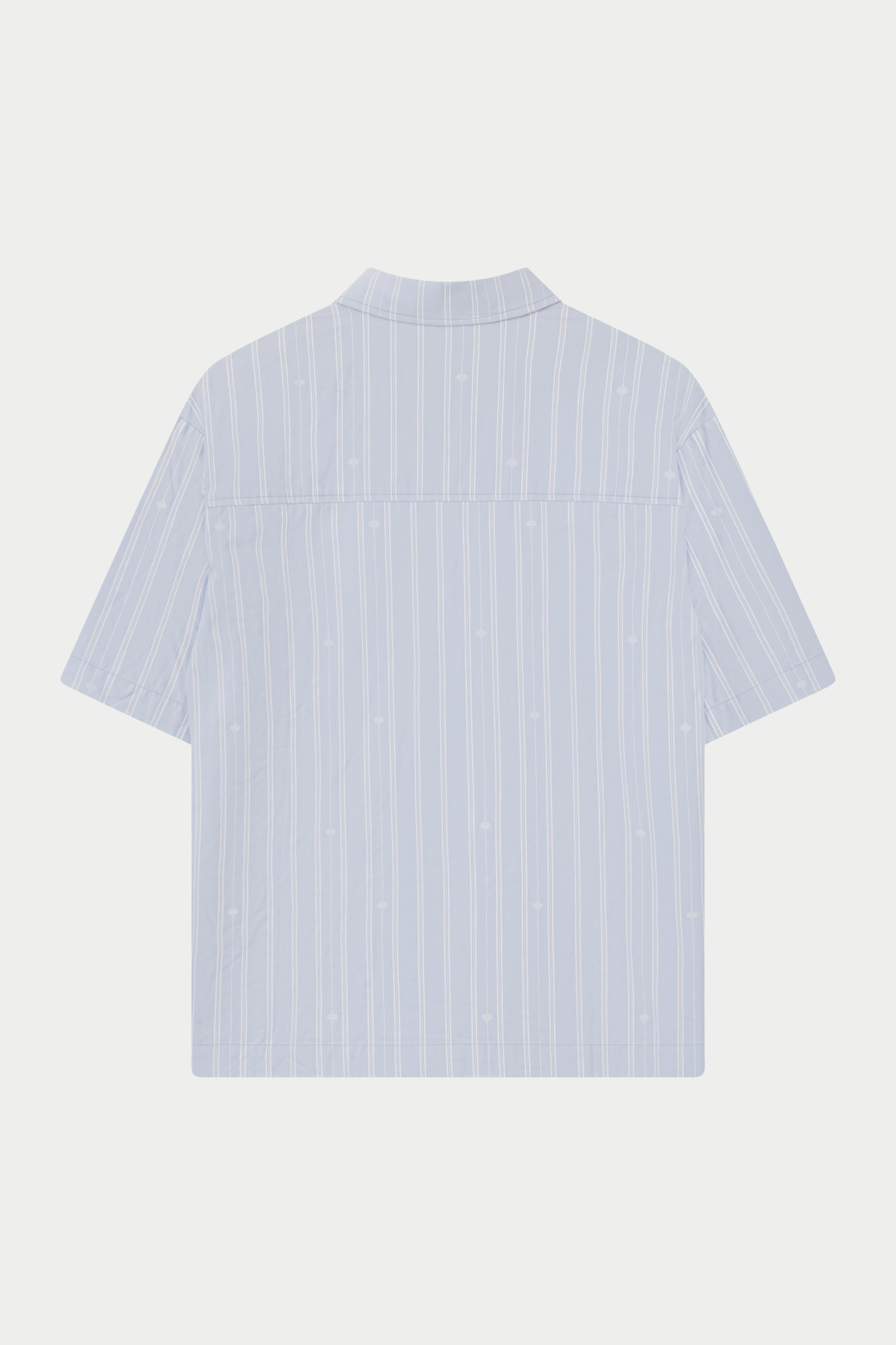 EMBLEM STRIPE SHIRT - BLUE