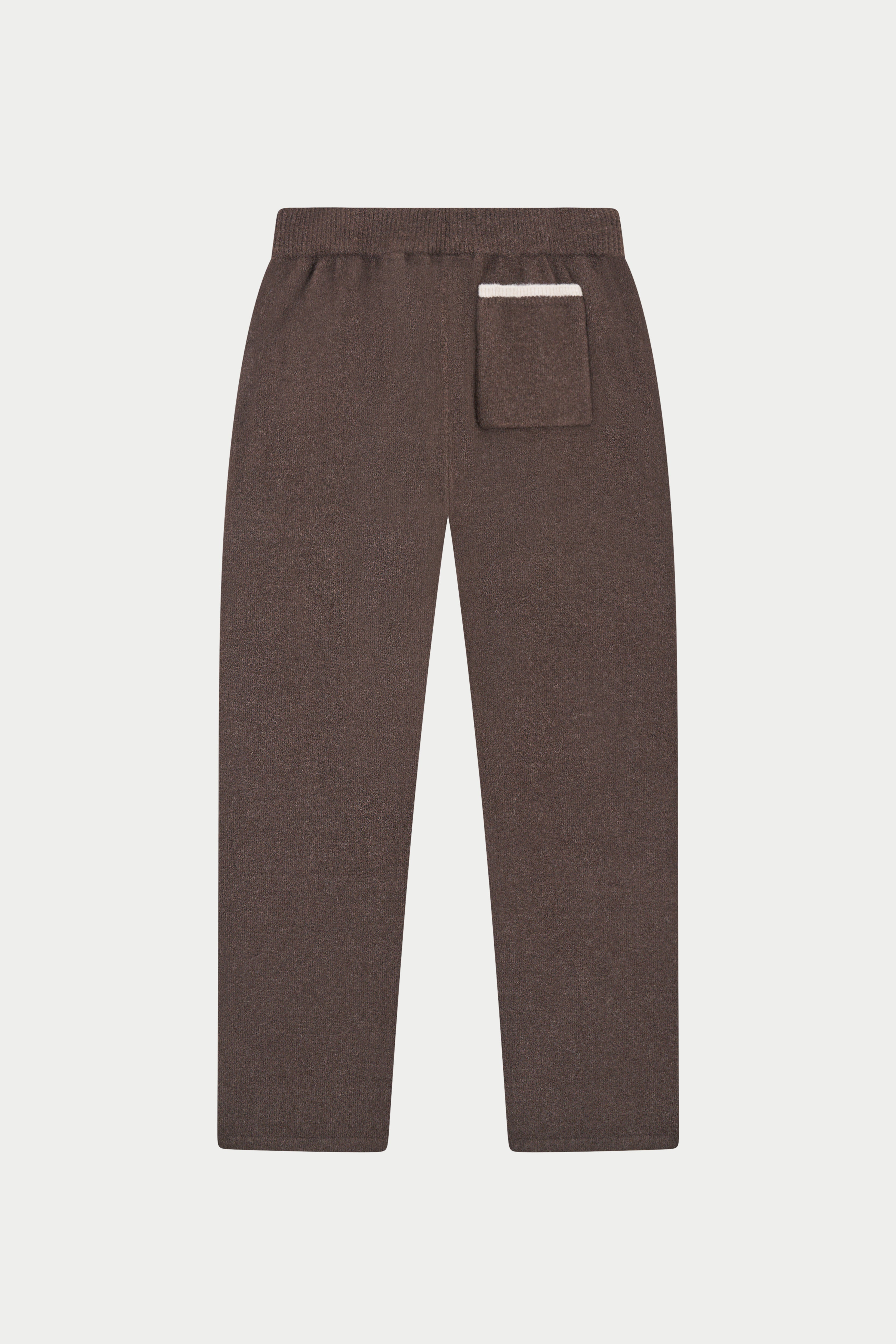 MONOGRAM KNITTED JOGGERS - BROWN