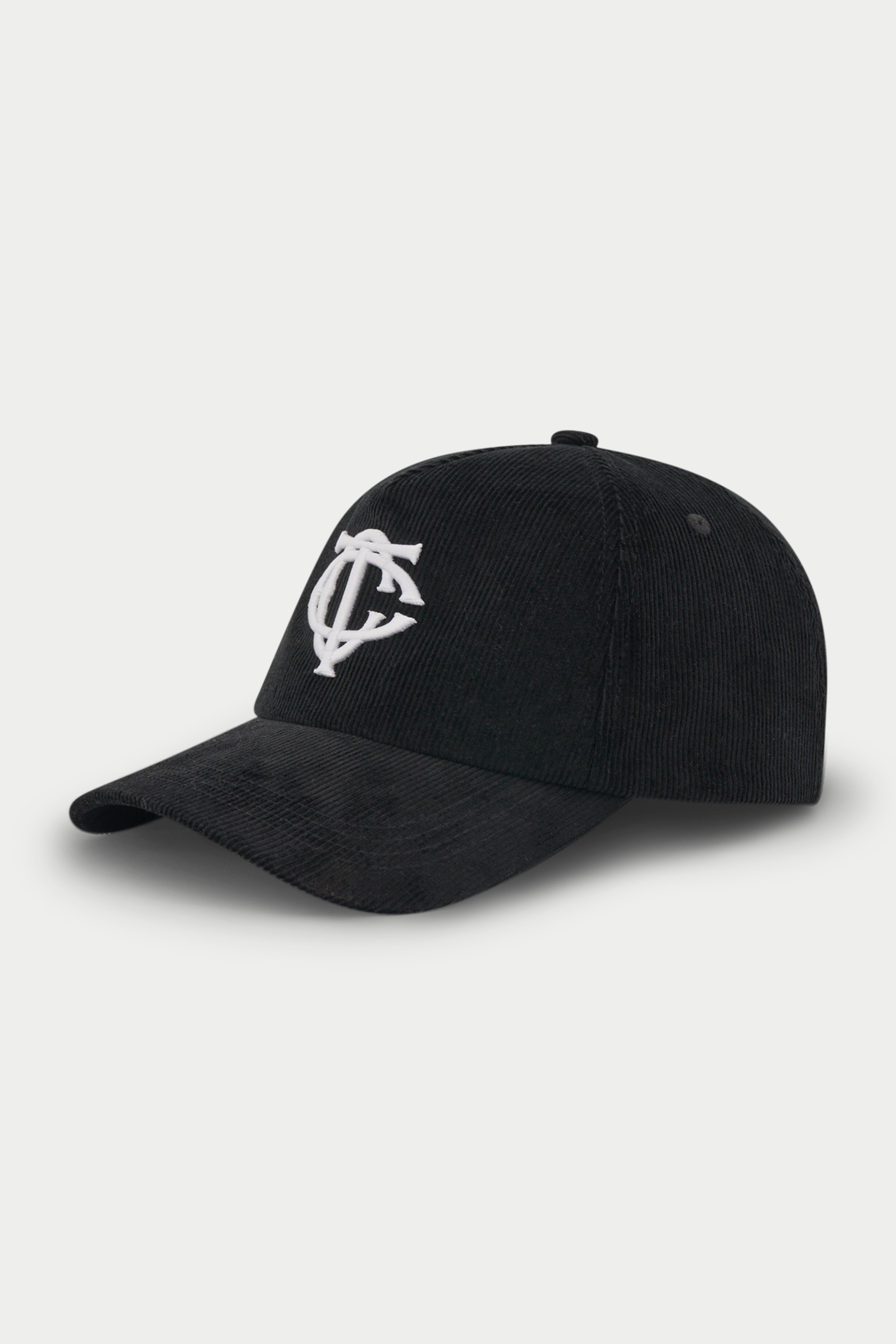 MONOGRAM CORD CAP - BLACK