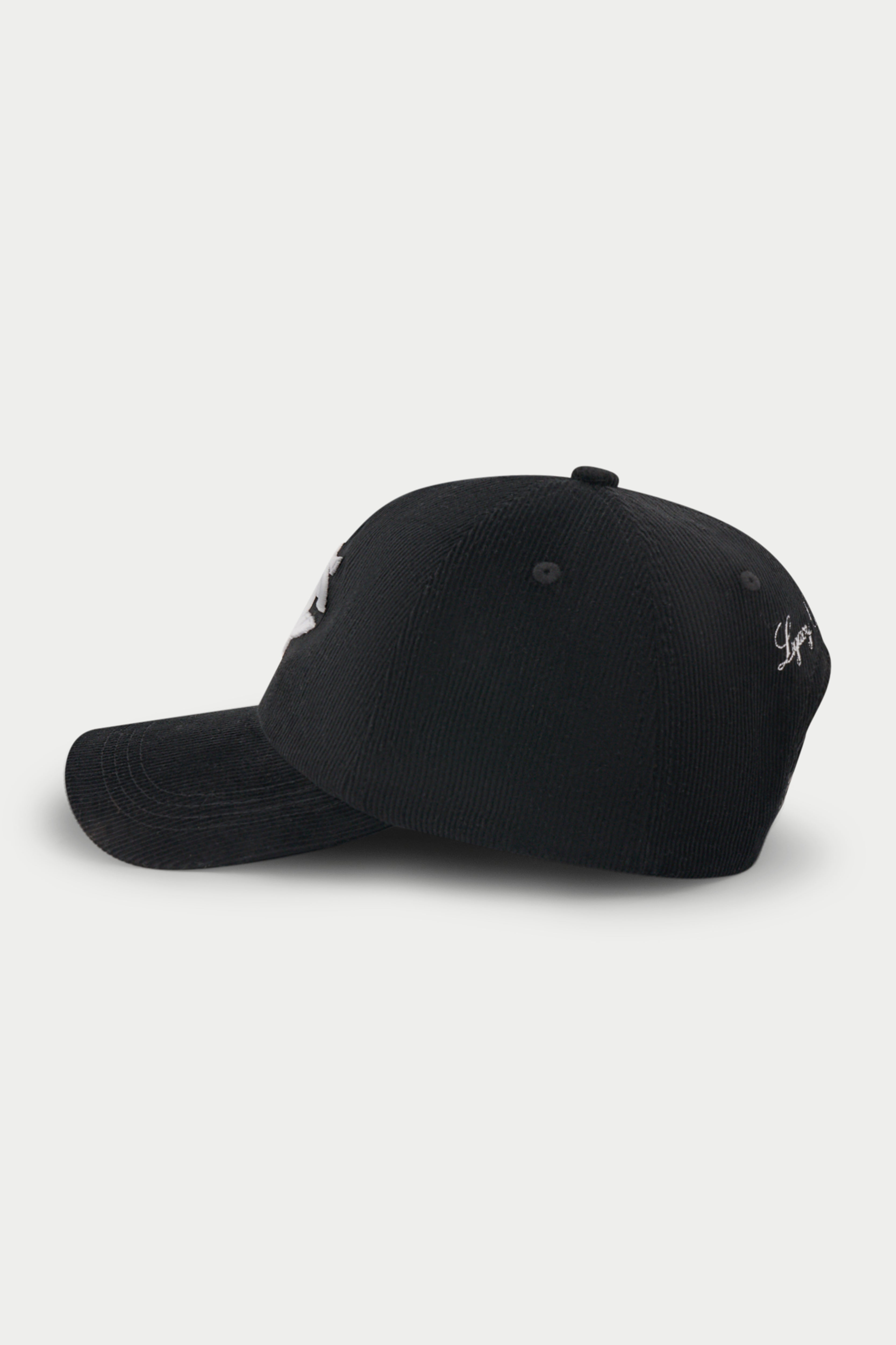 MONOGRAM CORD CAP - BLACK