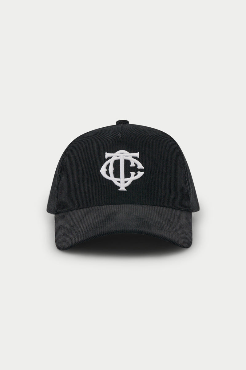 MONOGRAM CORD CAP - BLACK – The Couture Club