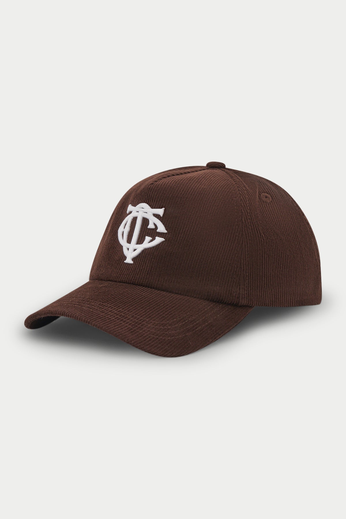 MONOGRAM CORD CAP - BROWN