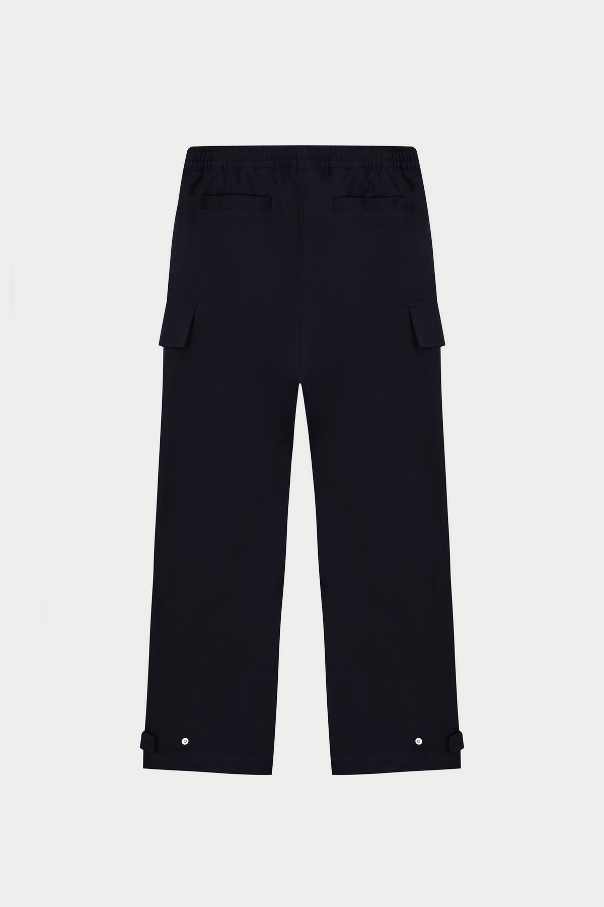 PLEATED WIDE LEG TROUSER - NAVY