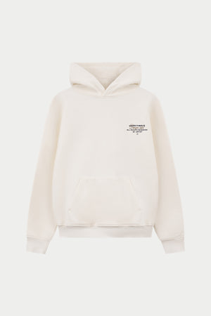 DESIGN DEPARTMENT CHEST PRINT HOODIE - OFF WHITE