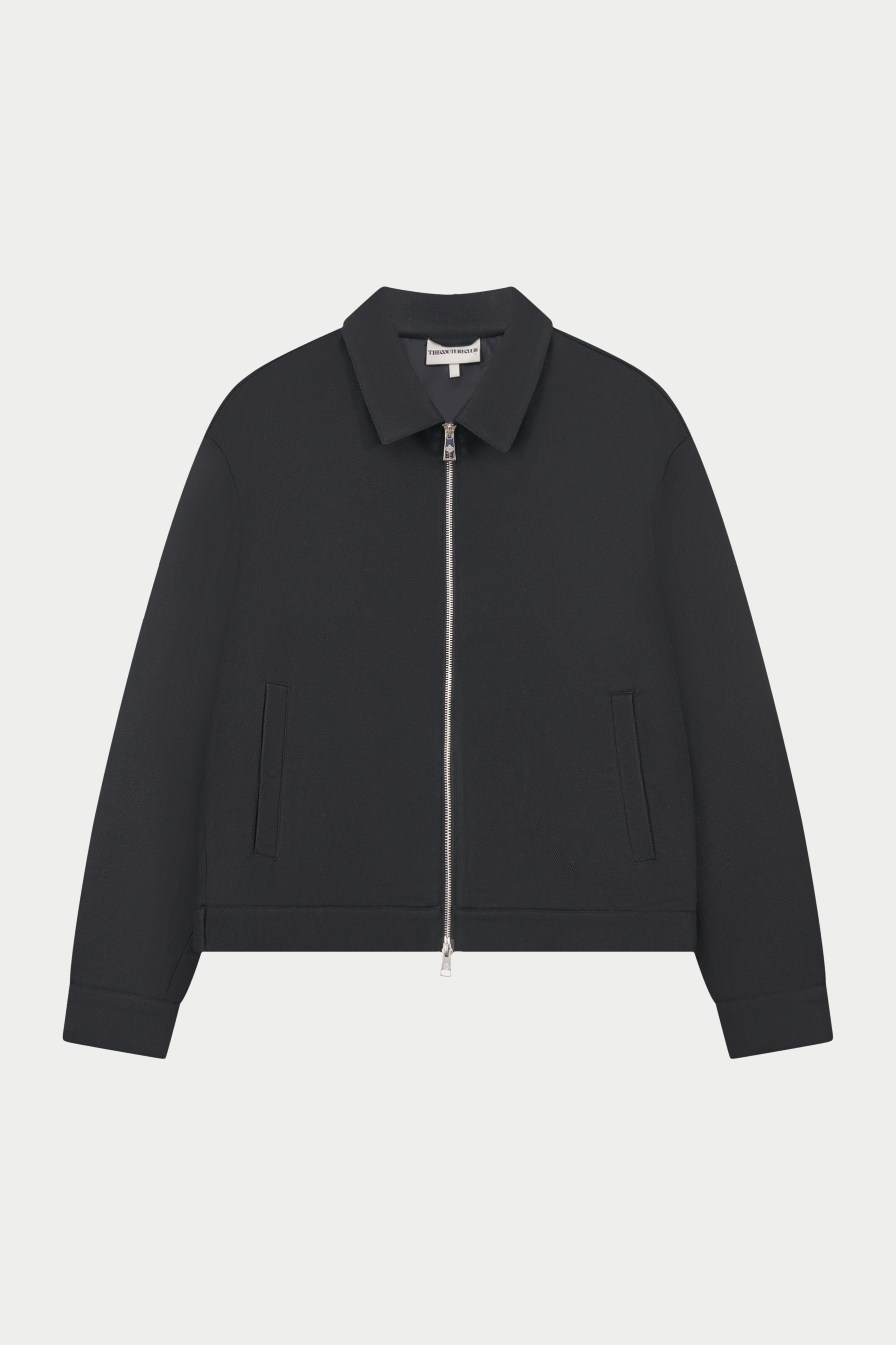 TAILORED WOOL BLEND JACKET - BLACK