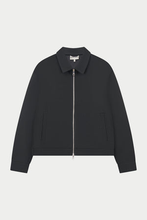 TAILORED WOOL BLEND JACKET - BLACK