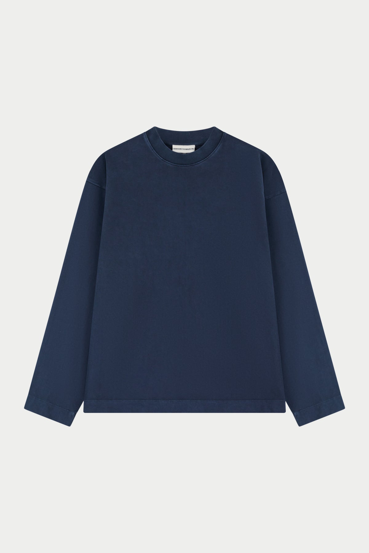 WASHED LONG SLEEVE T-SHIRT - NAVY