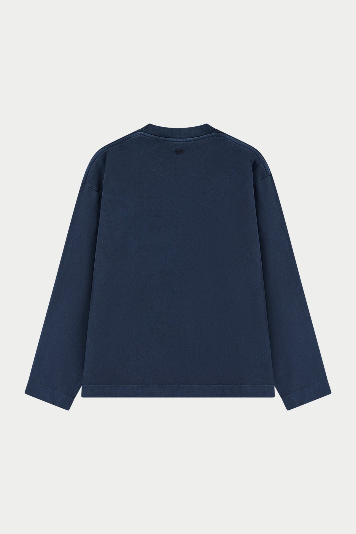 WASHED LONG SLEEVE T-SHIRT - NAVY