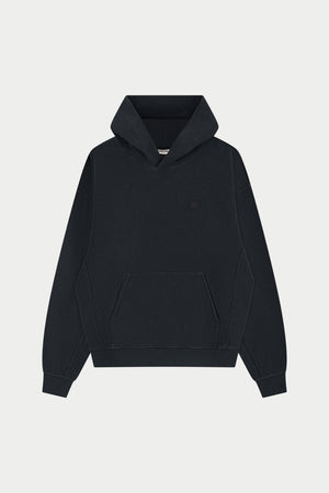 HEAVYWEIGHT WASHED RIBBED HOODIE - WASHED BLACK