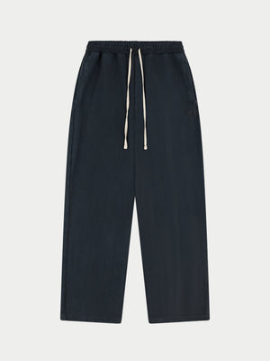 HEAVYWEIGHT WASHED RIBBED JERSEY JOGGERS - WASHED BLACK