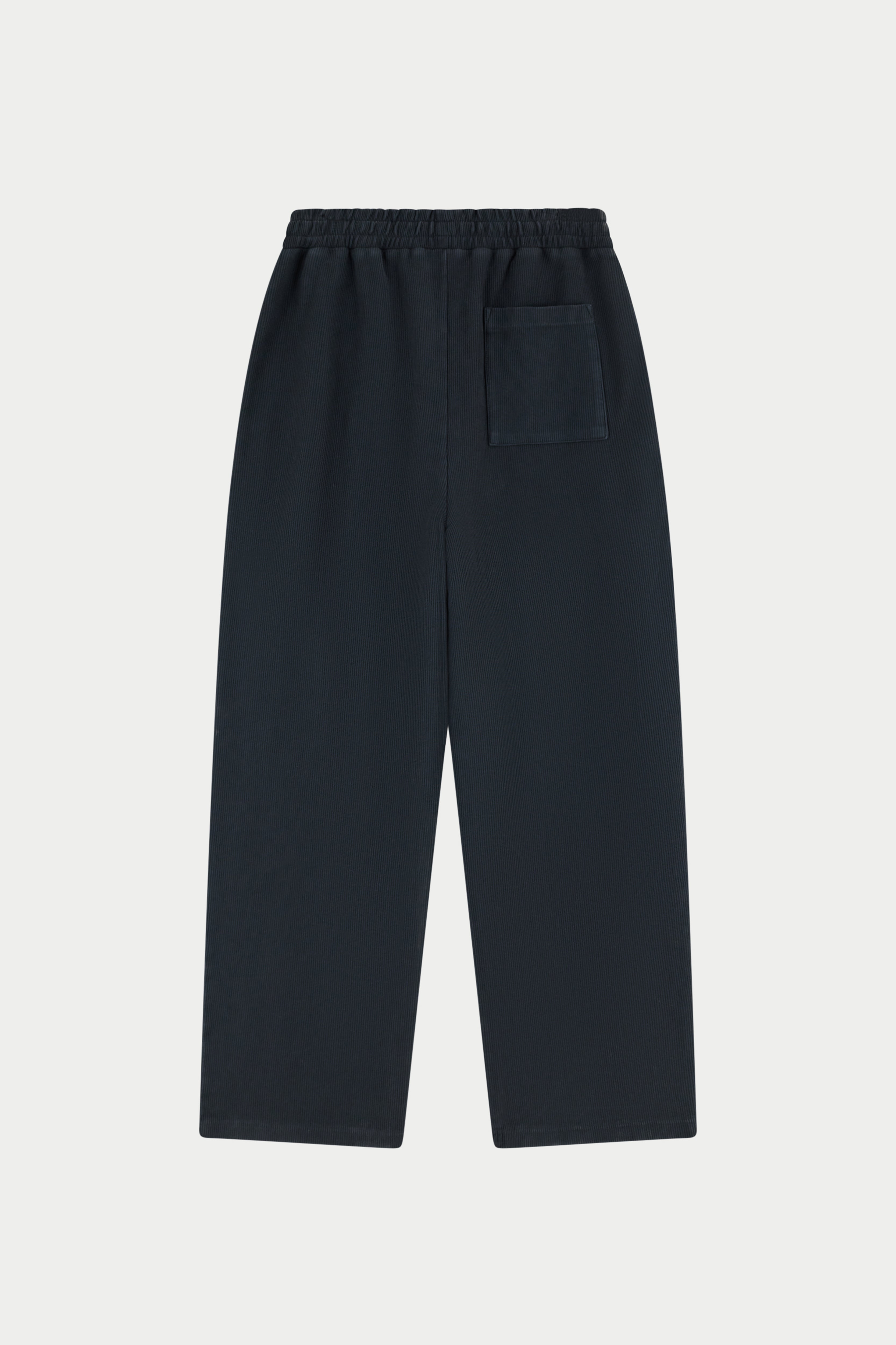 HEAVYWEIGHT WASHED RIBBED JERSEY JOGGERS - WASHED BLACK