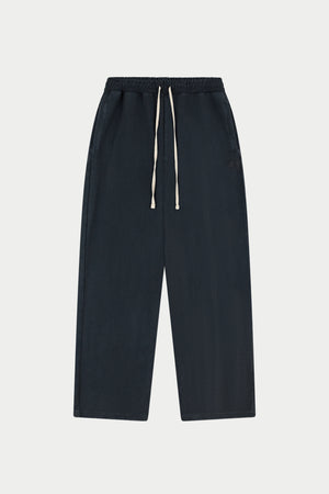 HEAVYWEIGHT WASHED RIBBED JERSEY JOGGERS - WASHED BLACK