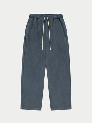 HEAVYWEIGHT WASHED RIBBED JERSEY JOGGERS - GREY